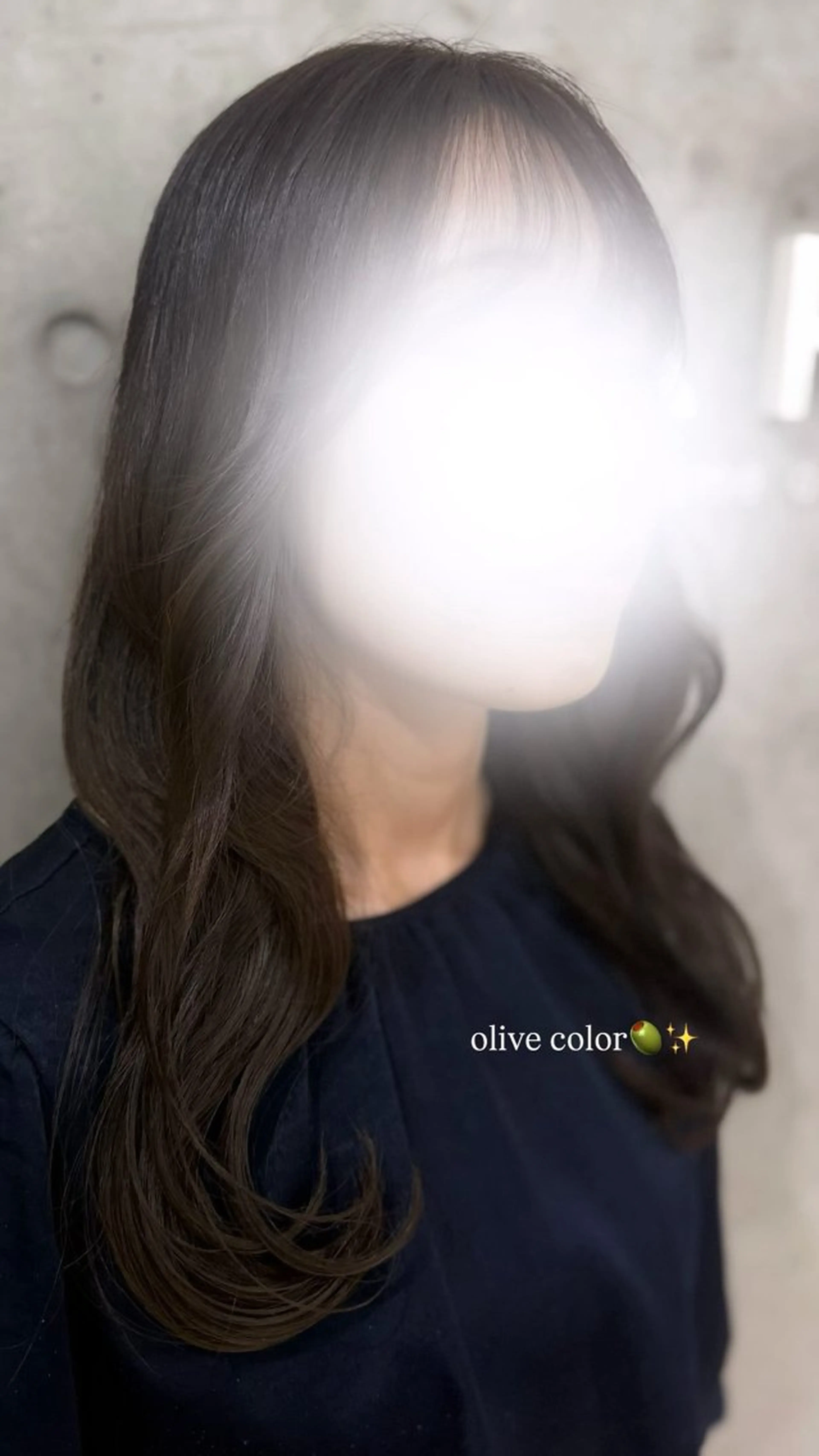 カラー オリーブカラー ヘアカラー トリートメント 梅田 ワンカラー Ririaのヘアスタイル