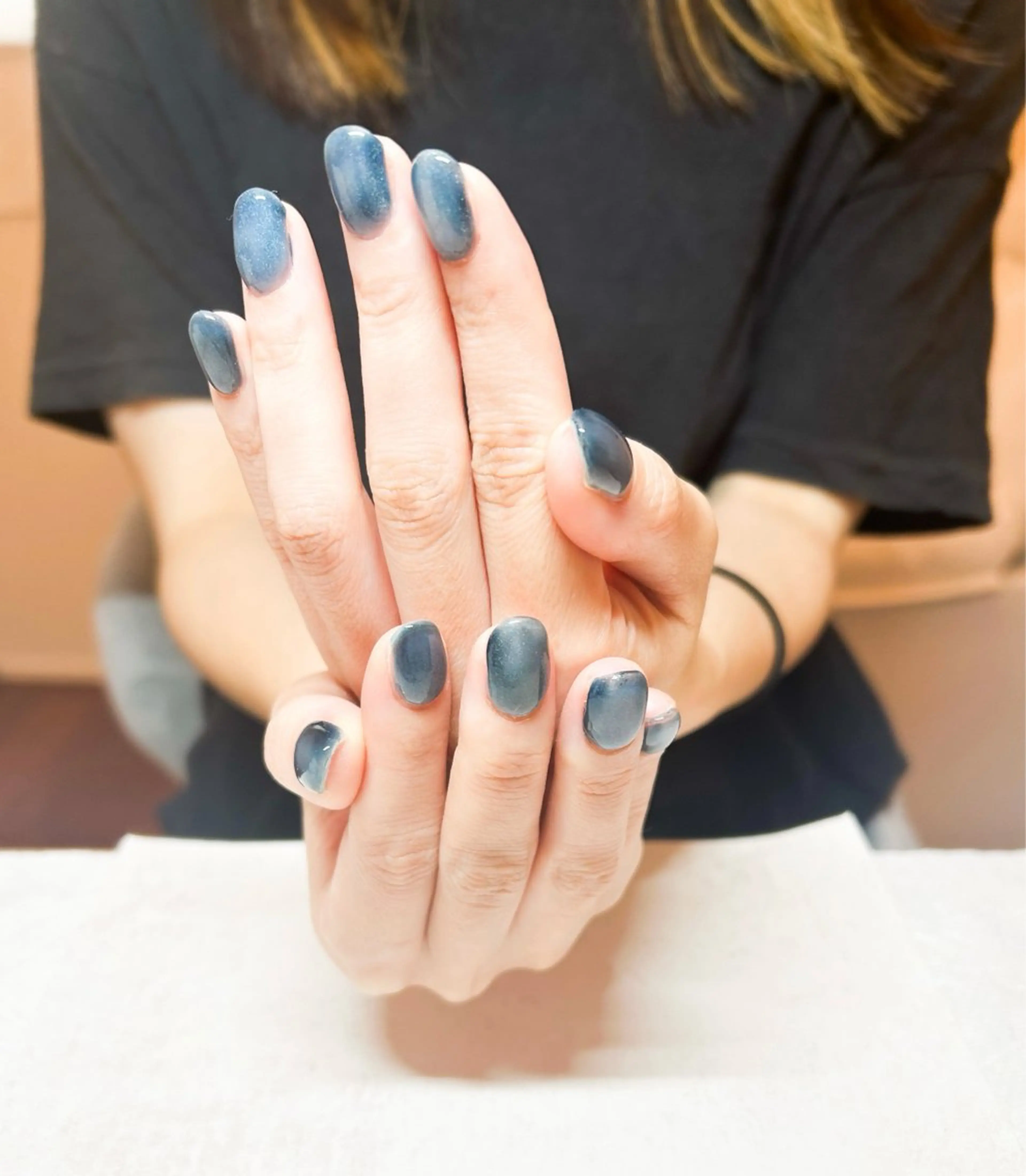 ネイル グリーン マグネットネイル niji nailのネイルデザイン