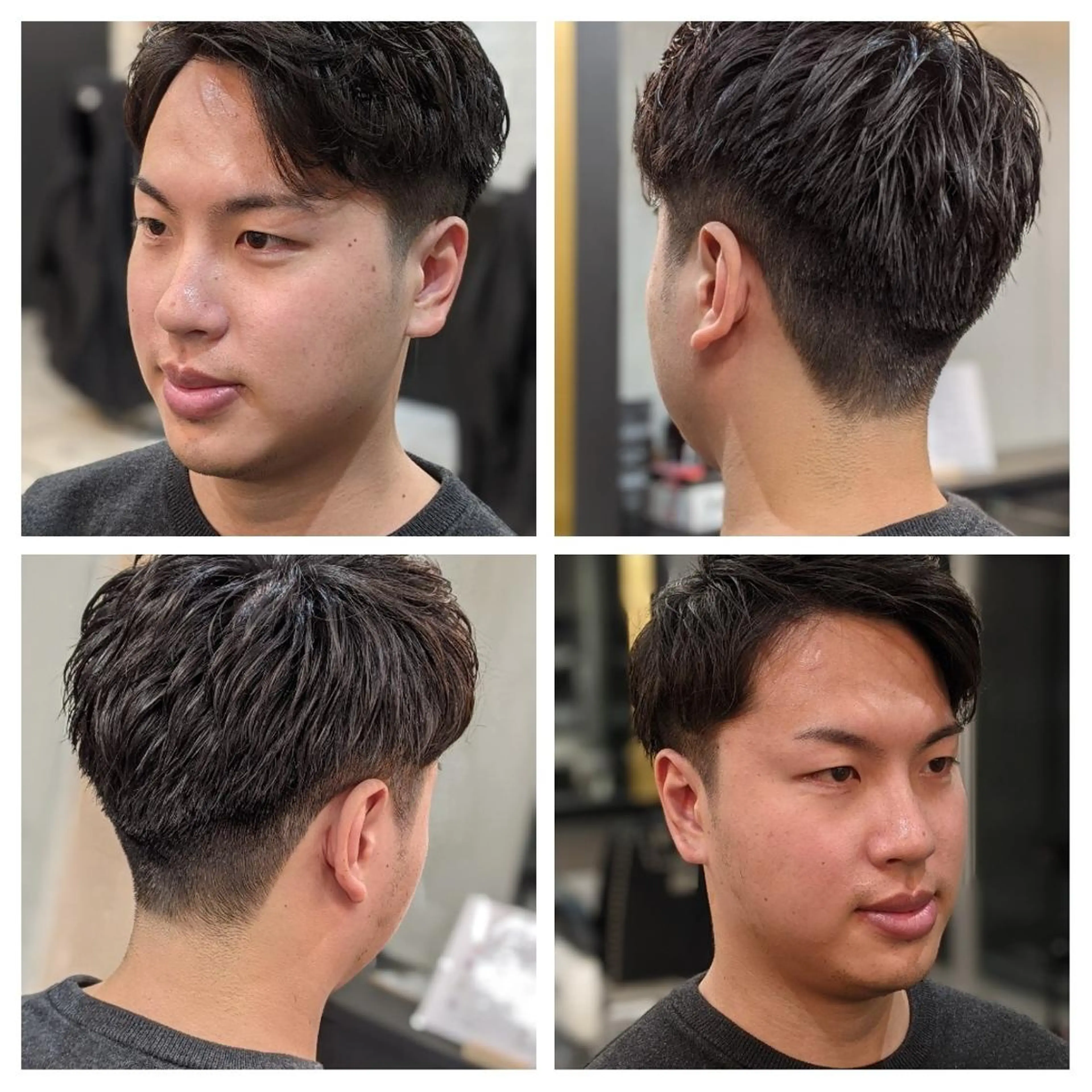 ミディアム メンズ ツーブロック 刈り上げ FRANK'SBARBER所属・💈山本  卓士💈のヘアスタイル