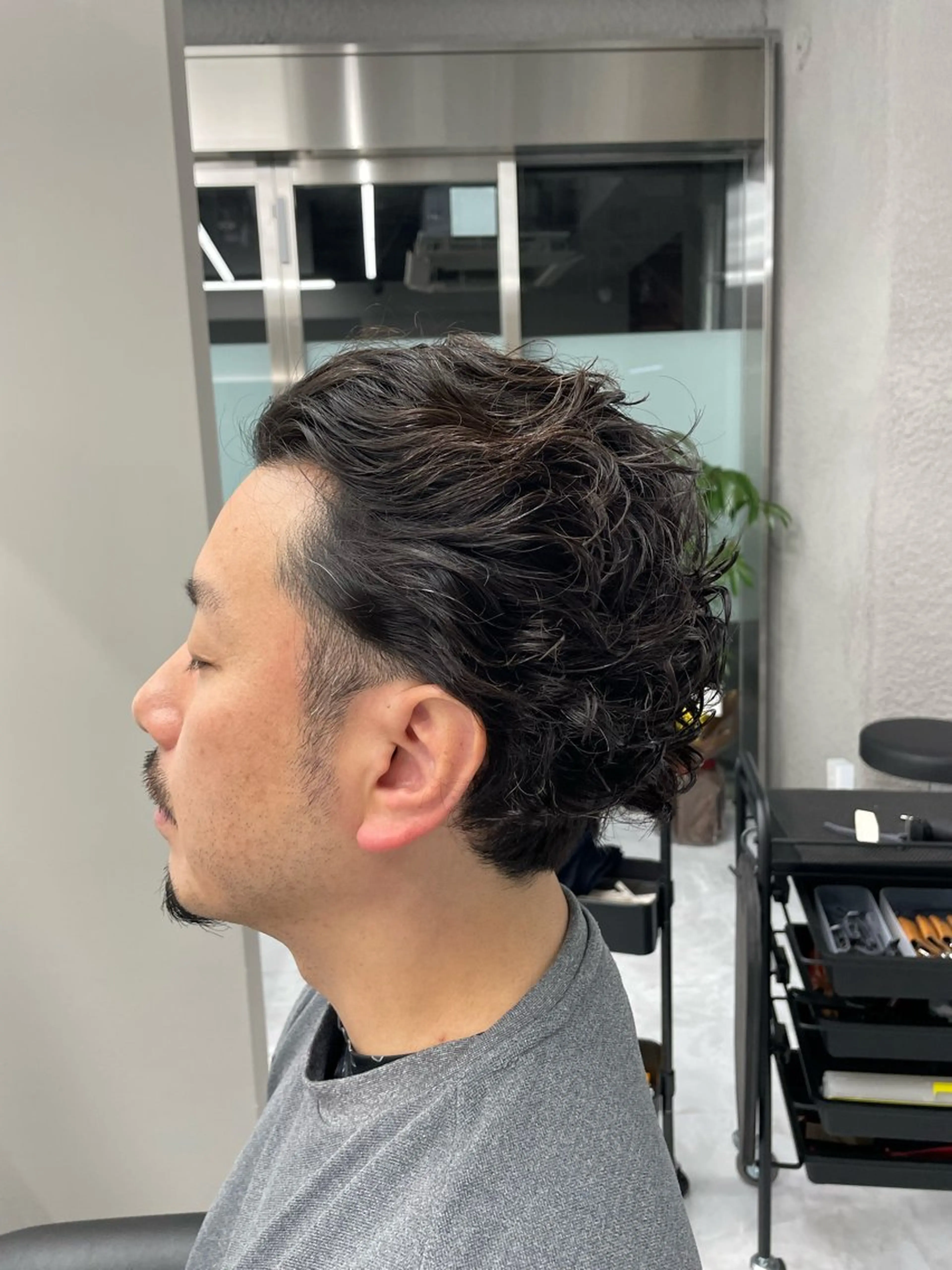 ショート パーマ メンズ メンズパーマ ✨️メンズ高評価✨️ 野口虎剛のヘアスタイル