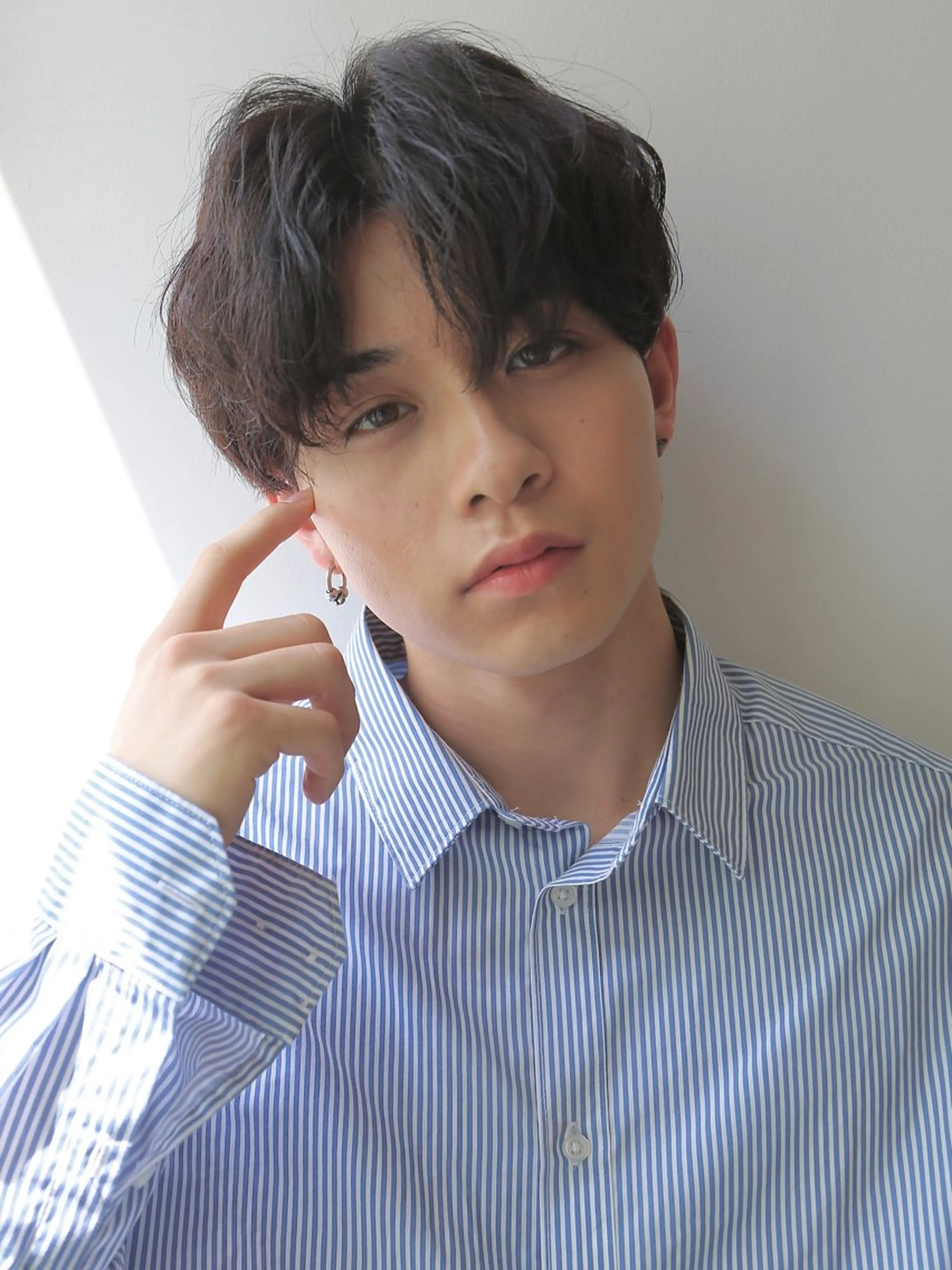 パーマ メンズ カット パーマ 増渕 駿介のヘアスタイル