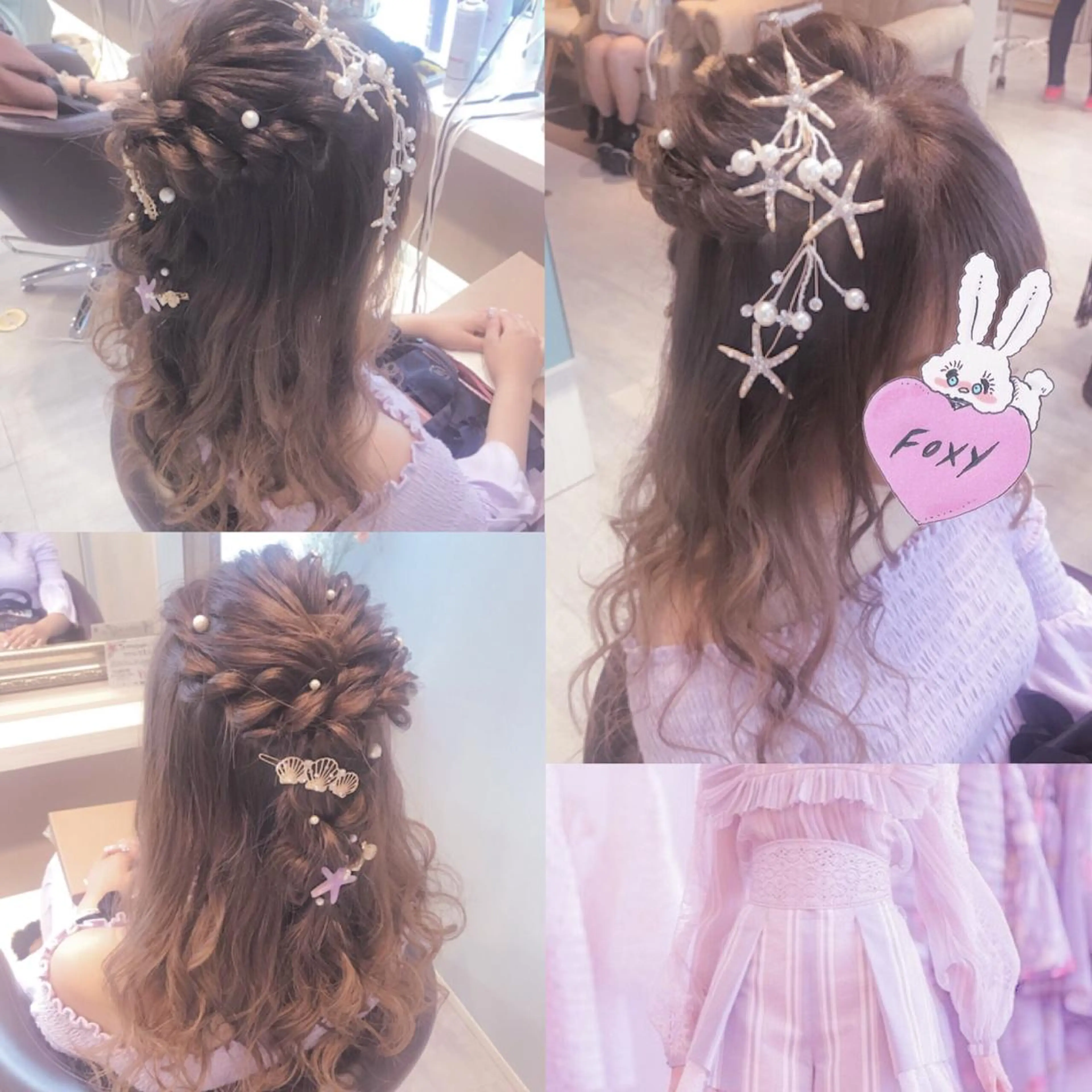 ロング ヘアセット Aries🫧 missa𓂃🤍のヘアスタイル