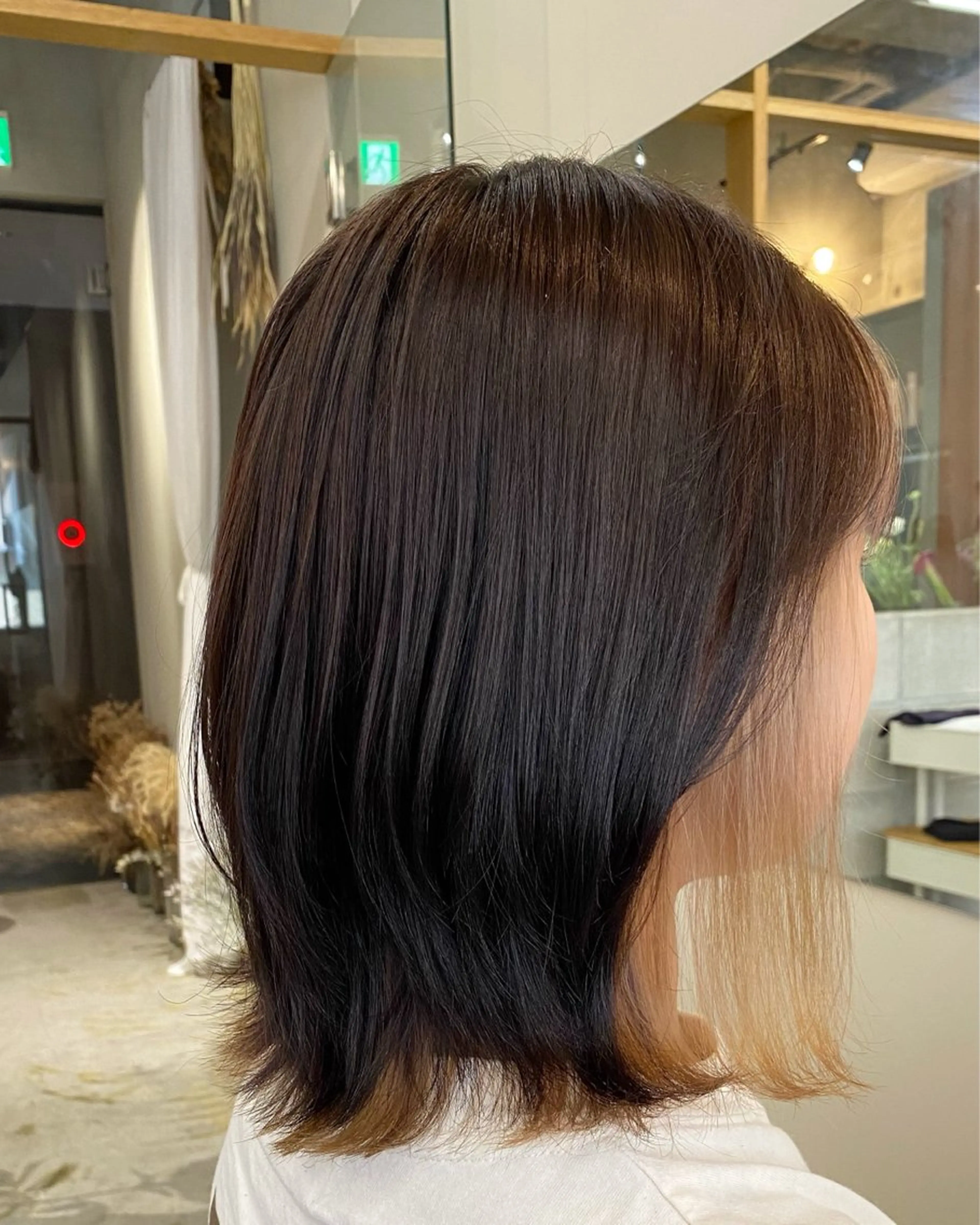 ミディアム カット ヘアカラー トリートメント 🌻花屋併設🌻濱 幸帆のヘアスタイル