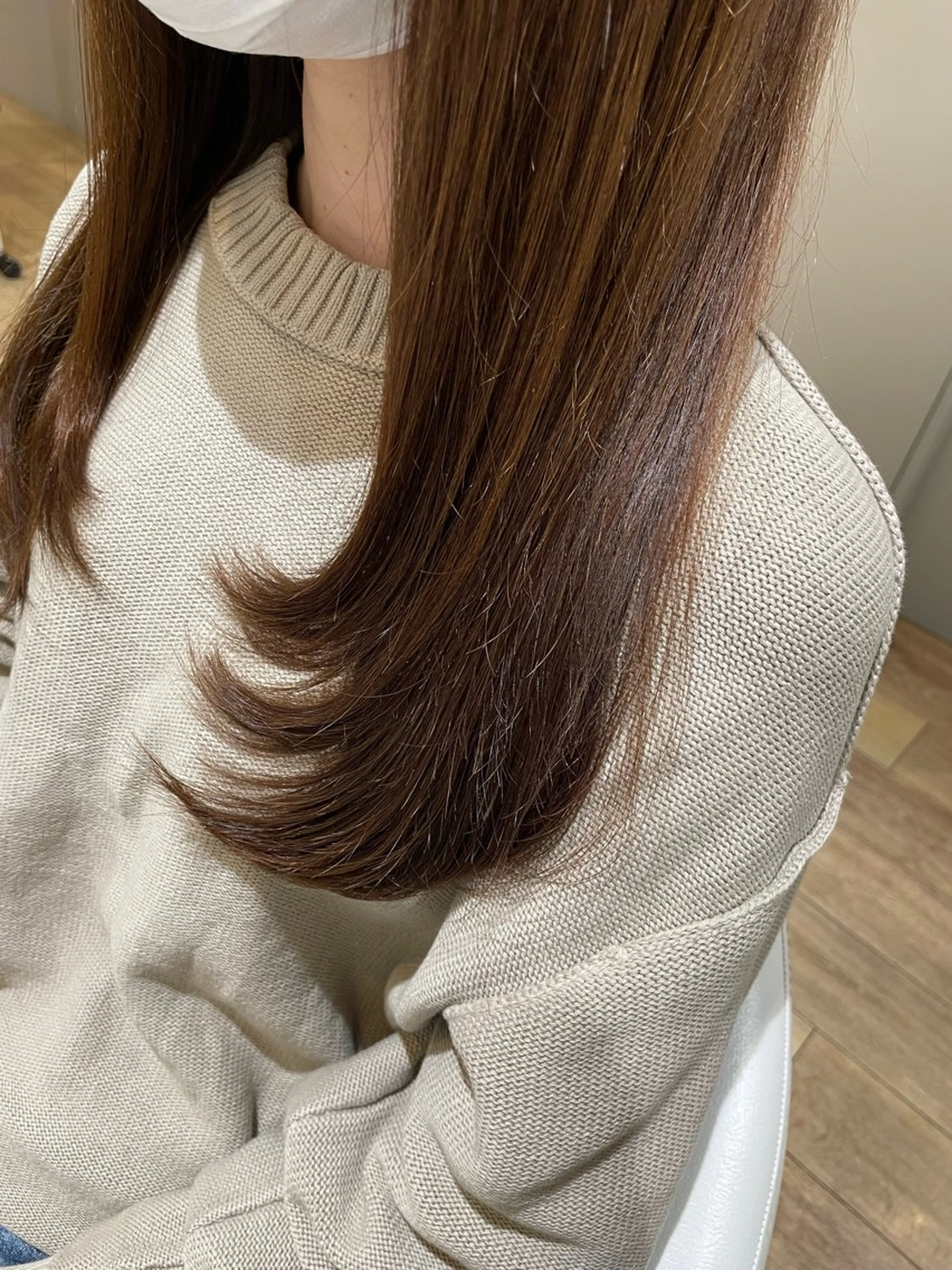 ロング 顔まわりレイヤー レイヤーカット 稲毛駅徒歩1分 mei🦋のヘアスタイル