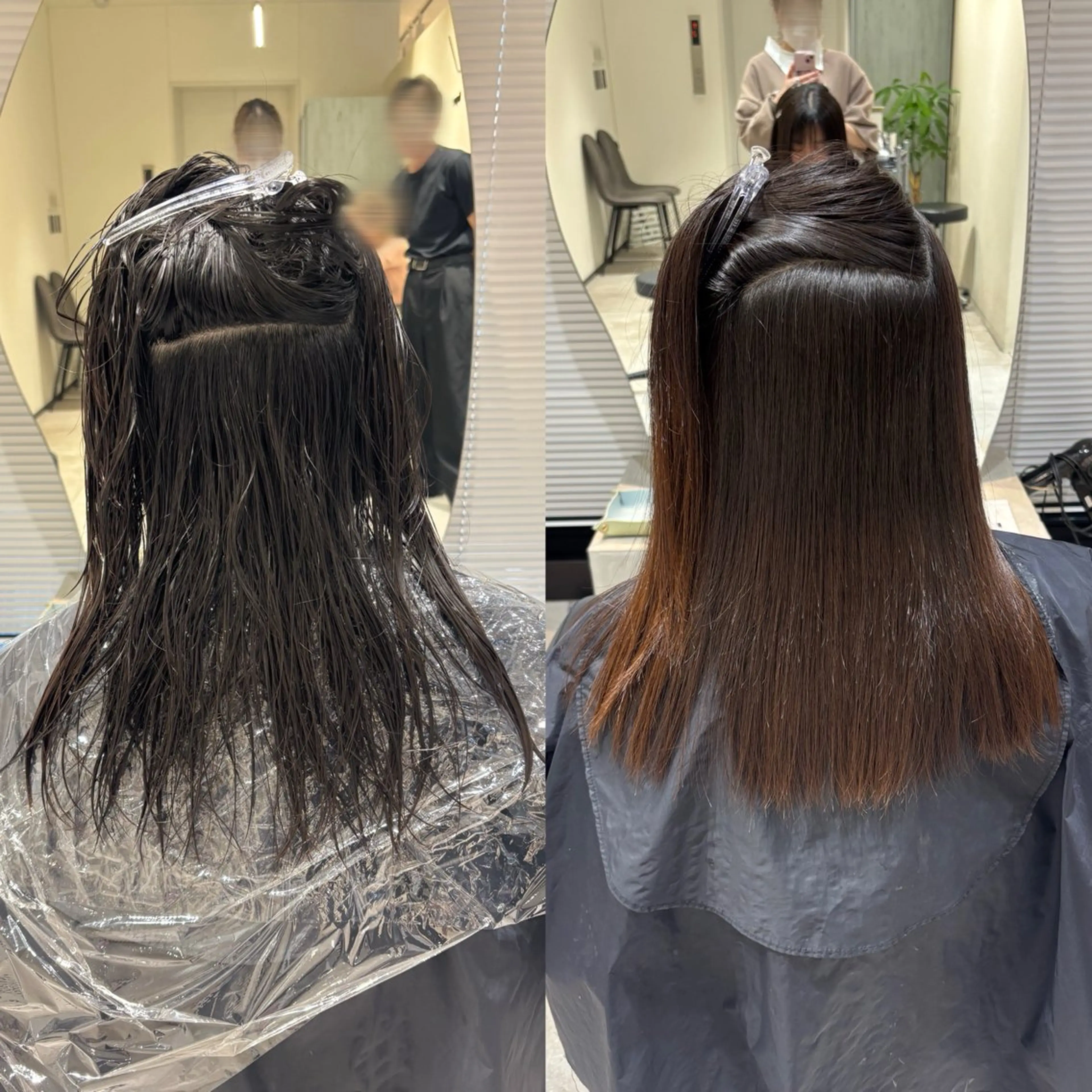 ロング 縮毛矯正 艶髪🫧‪🎀 岡由紀乃のヘアスタイル