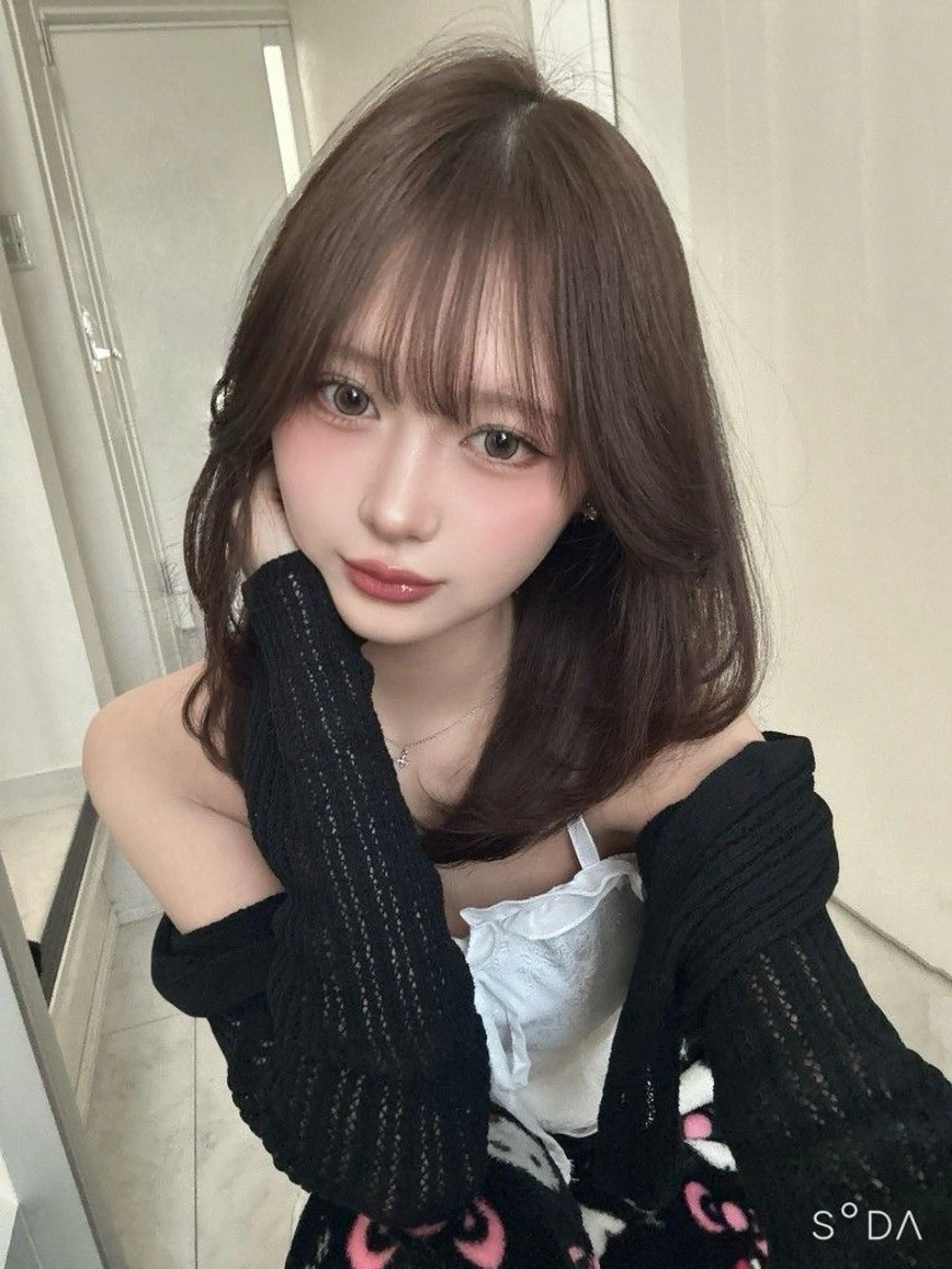 カラー 髪質改善🫧顔周り カット💫艶髪カラーのヘアスタイル