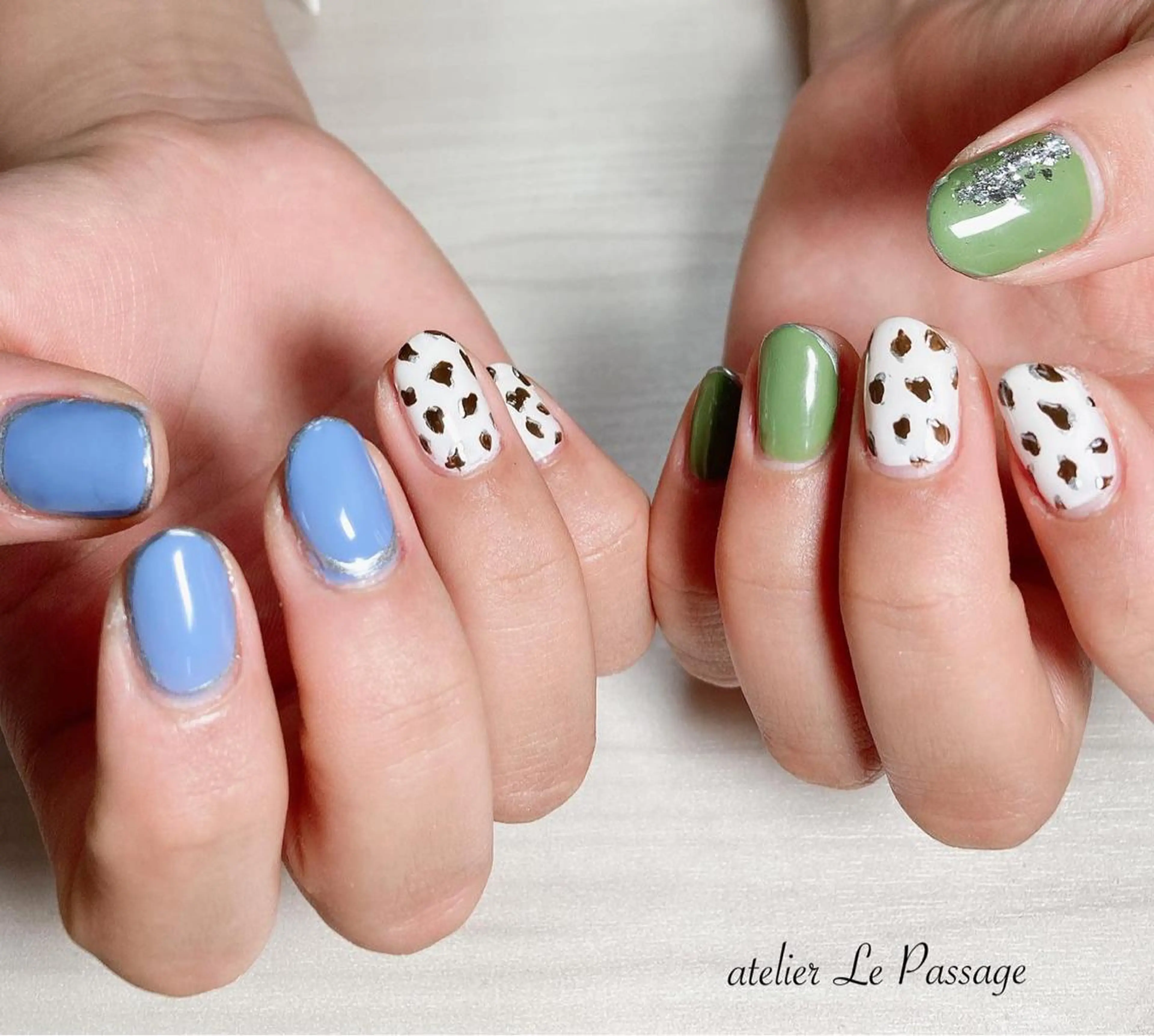 ネイル ジェルネイル ラメ(グリッター) ニュアンスネイル パラジェル 春ネイル Atelier Le Passage所属・h nakatsukaのネイルデザイン