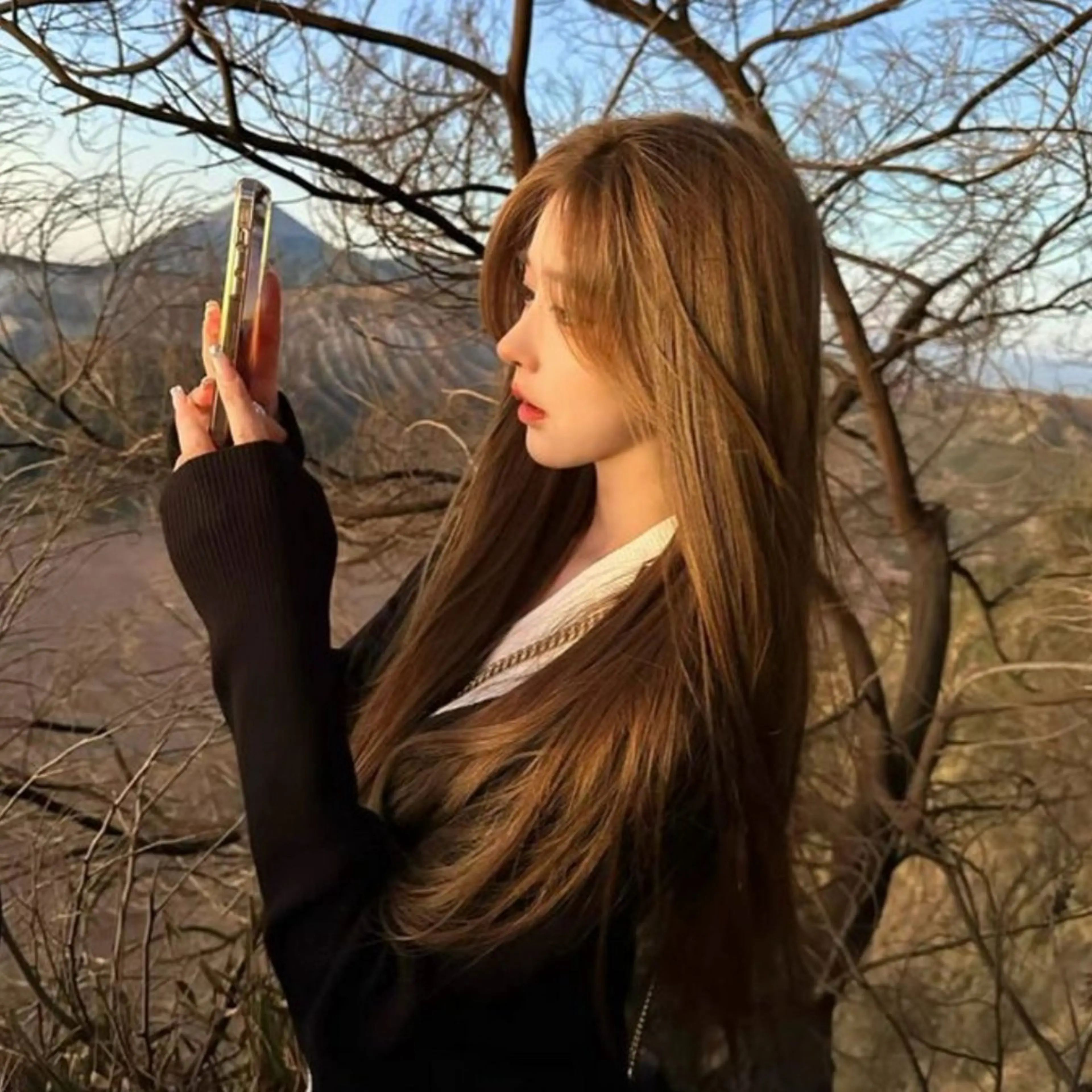 カラー ヘアカラー ヘアセット 🤍ベージュ/透明感 韓国ヘア/まりん🤍のヘアスタイル