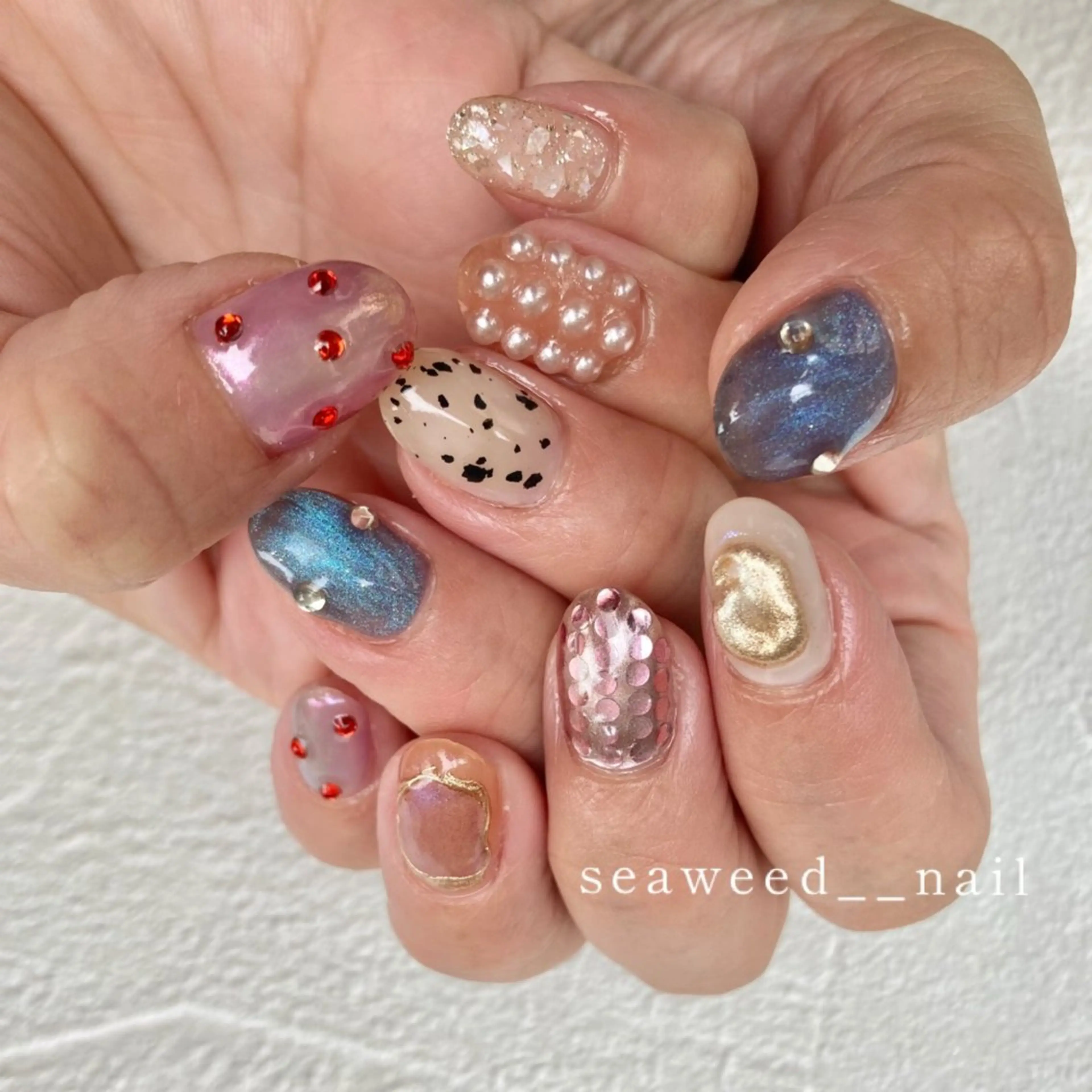 ネイル ハンドネイル seaweed nailのネイルデザイン
