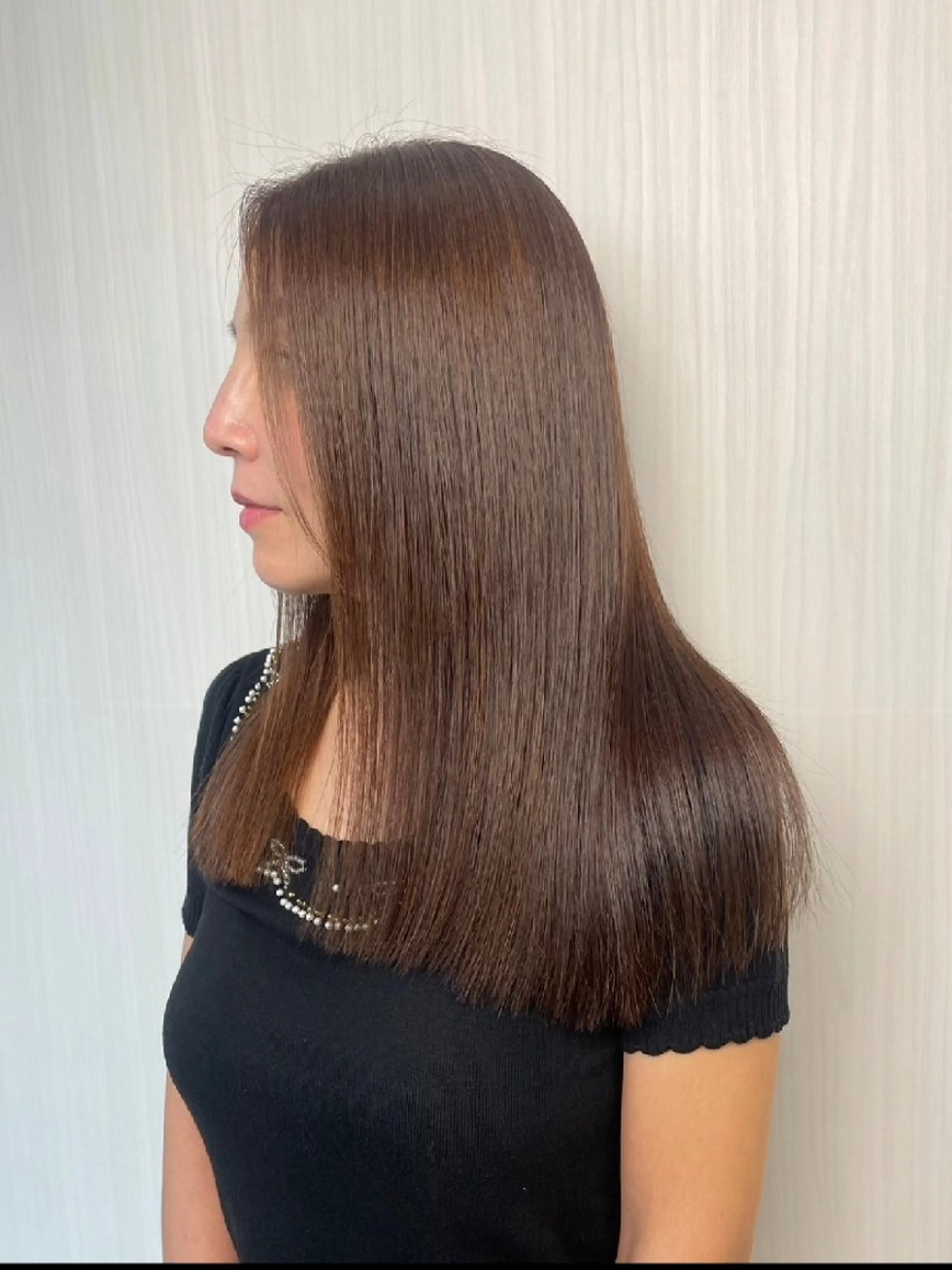 ロング カラー ベージュカラー オレンジ オレンジベージュ 髪質改善 トリートメント ヘアカラー トリートメント 安達 舞/SPAのヘアスタイル