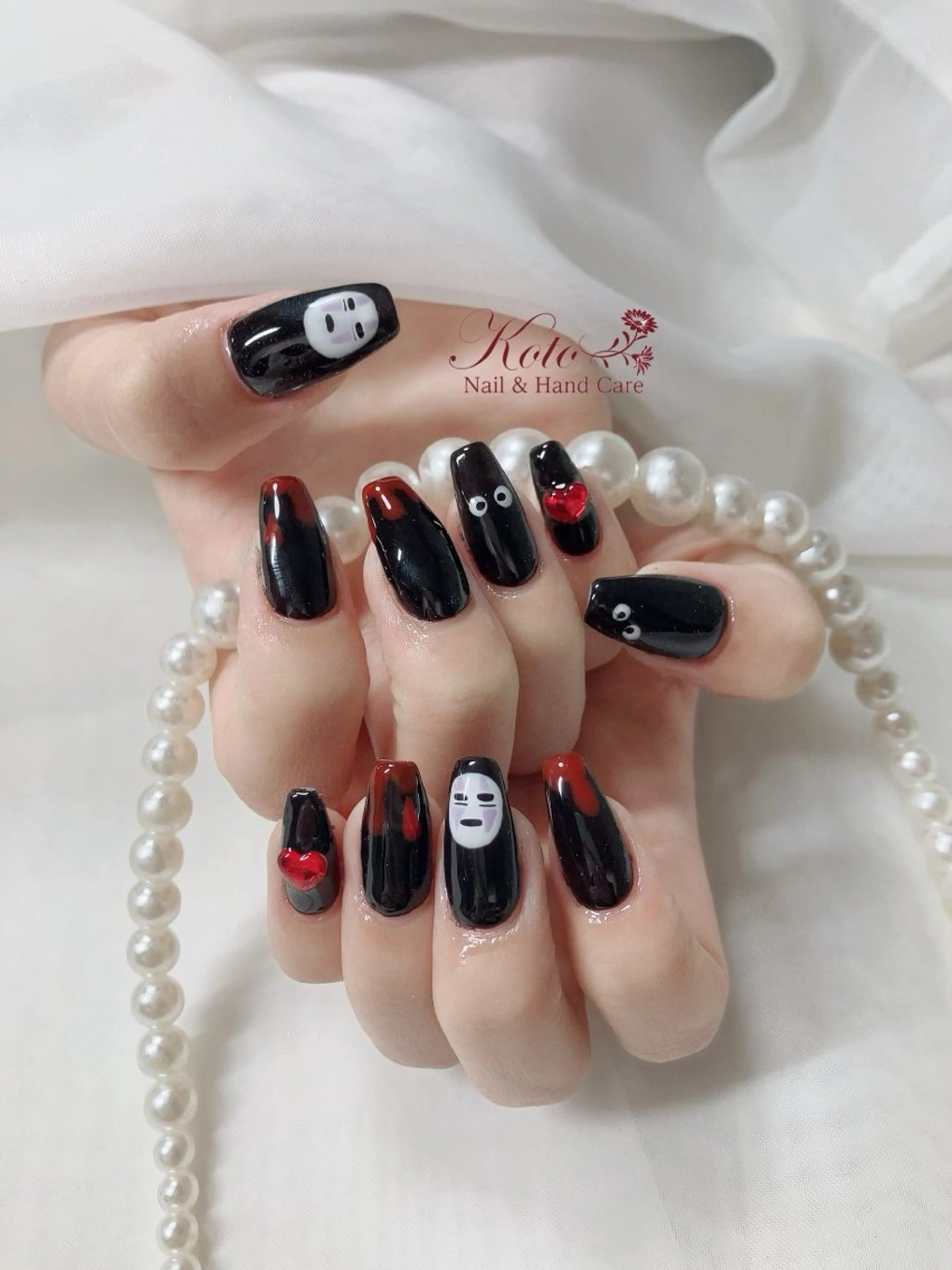 ネイル 長さ出し ジェルネイル 持ち込み ニュアンスネイル 赤色 ハンドネイル Nail Salon KOTOのネイルデザイン