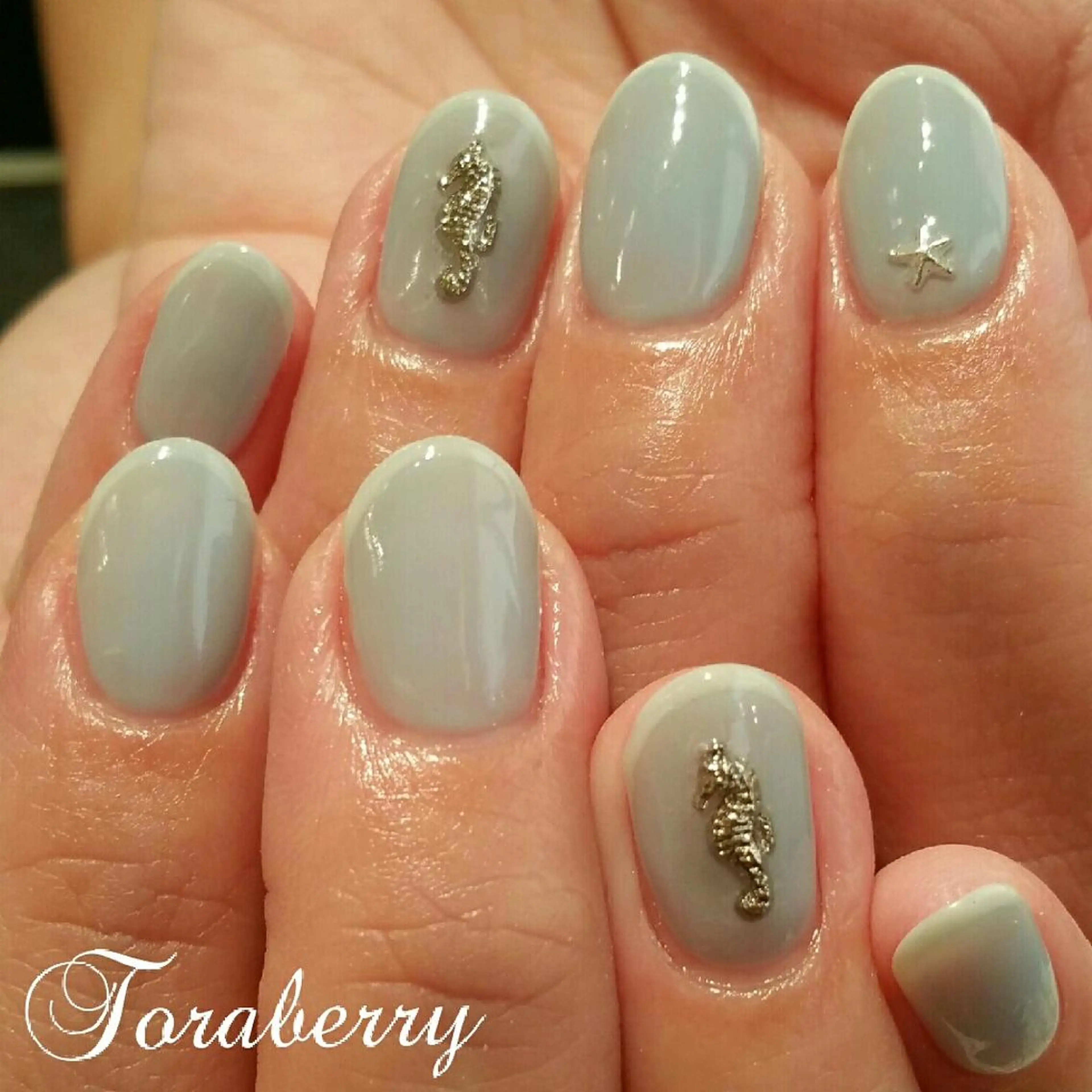 ネイル 持ち込み ワンカラーネイル ネイリスト なつみのネイルデザイン