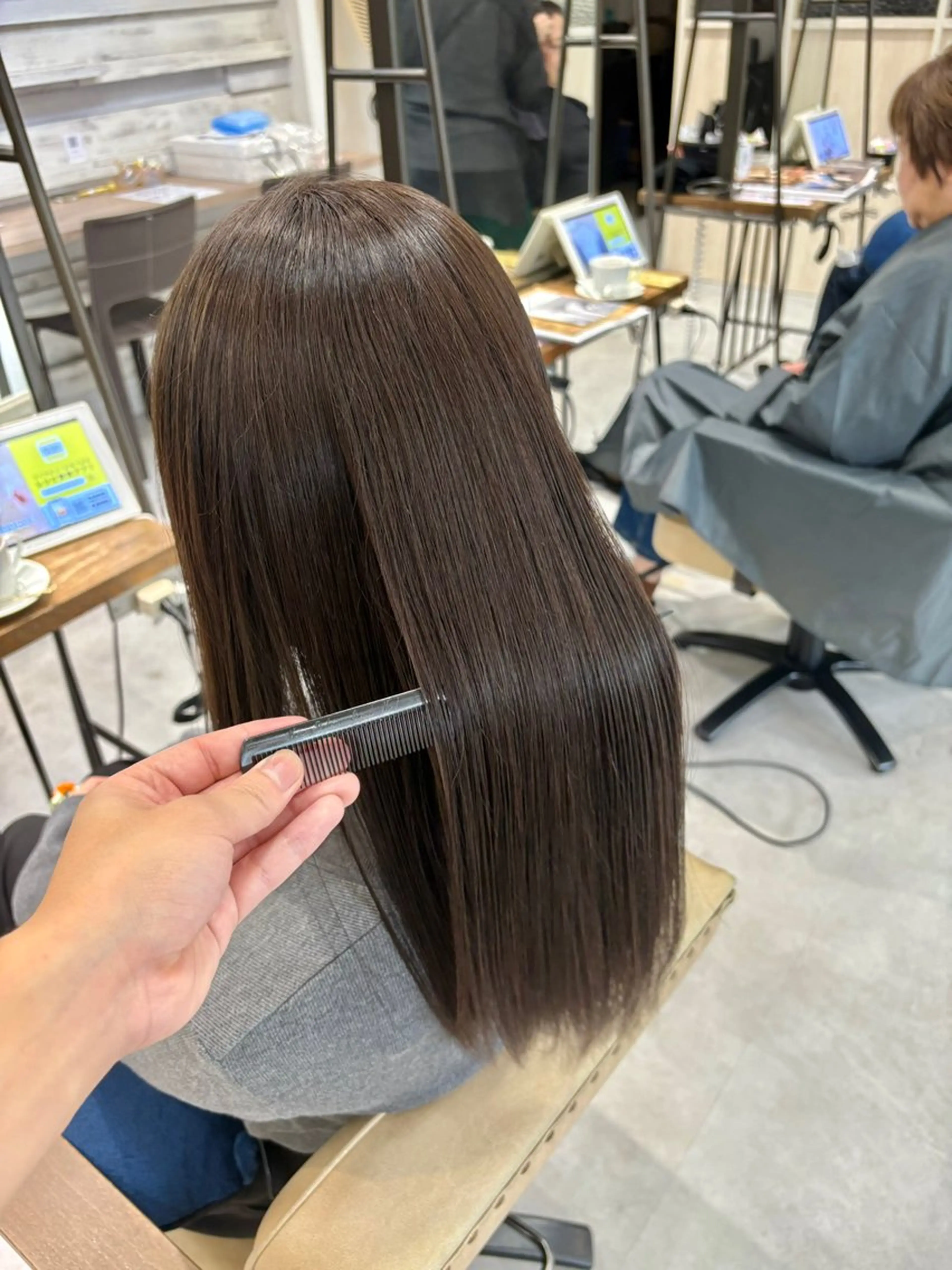 ロング ヘアカラー 縮毛矯正 トリートメント 縮毛矯正/髪質改善/ 斉藤春のヘアスタイル