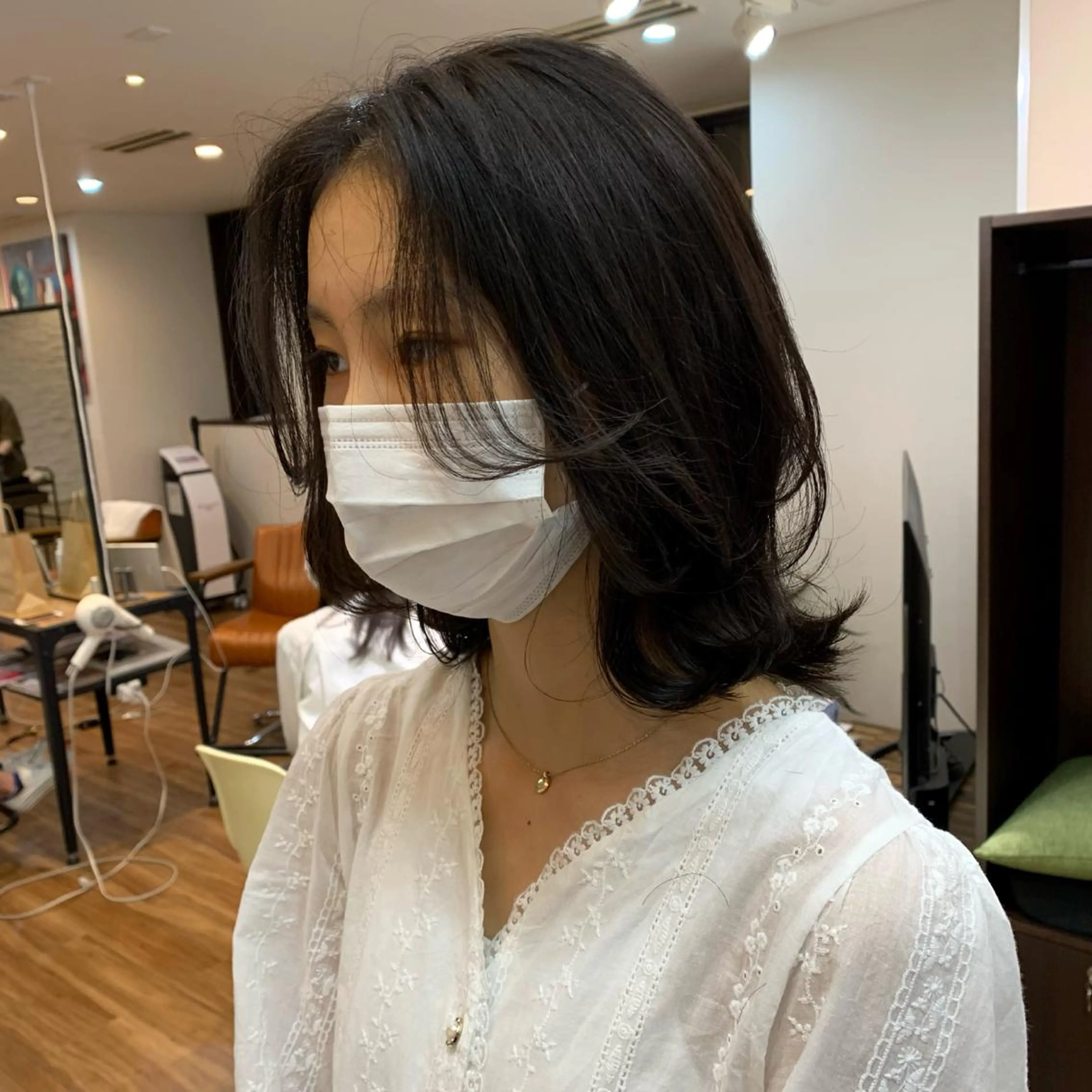 ミディアム くびれヘア 【韓国風くびれヘア】 joule小木曽輝のヘアスタイル