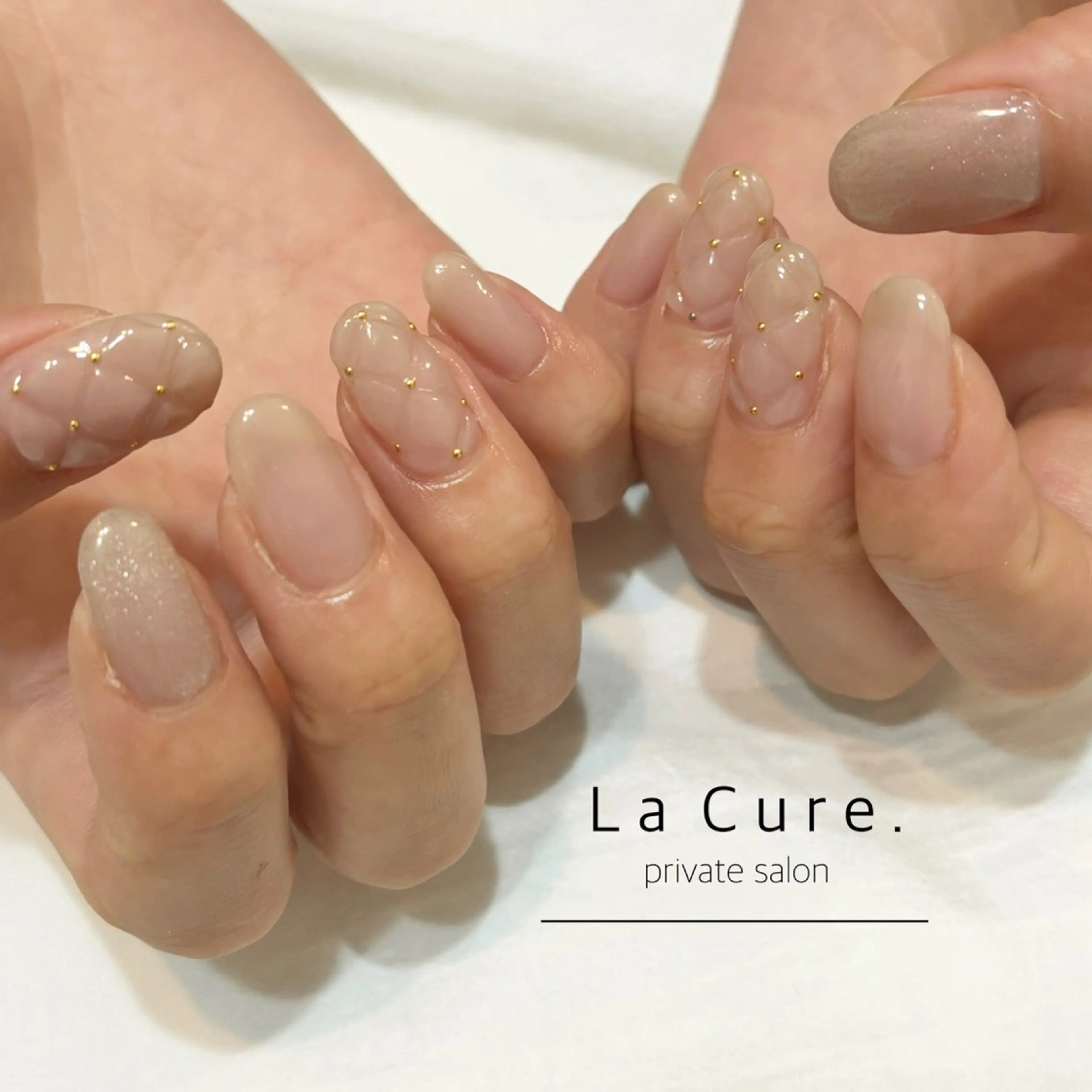 ネイル ジェルネイル マグネットネイル ニュアンスネイル ハンドネイル Lacure. misaのネイルデザイン