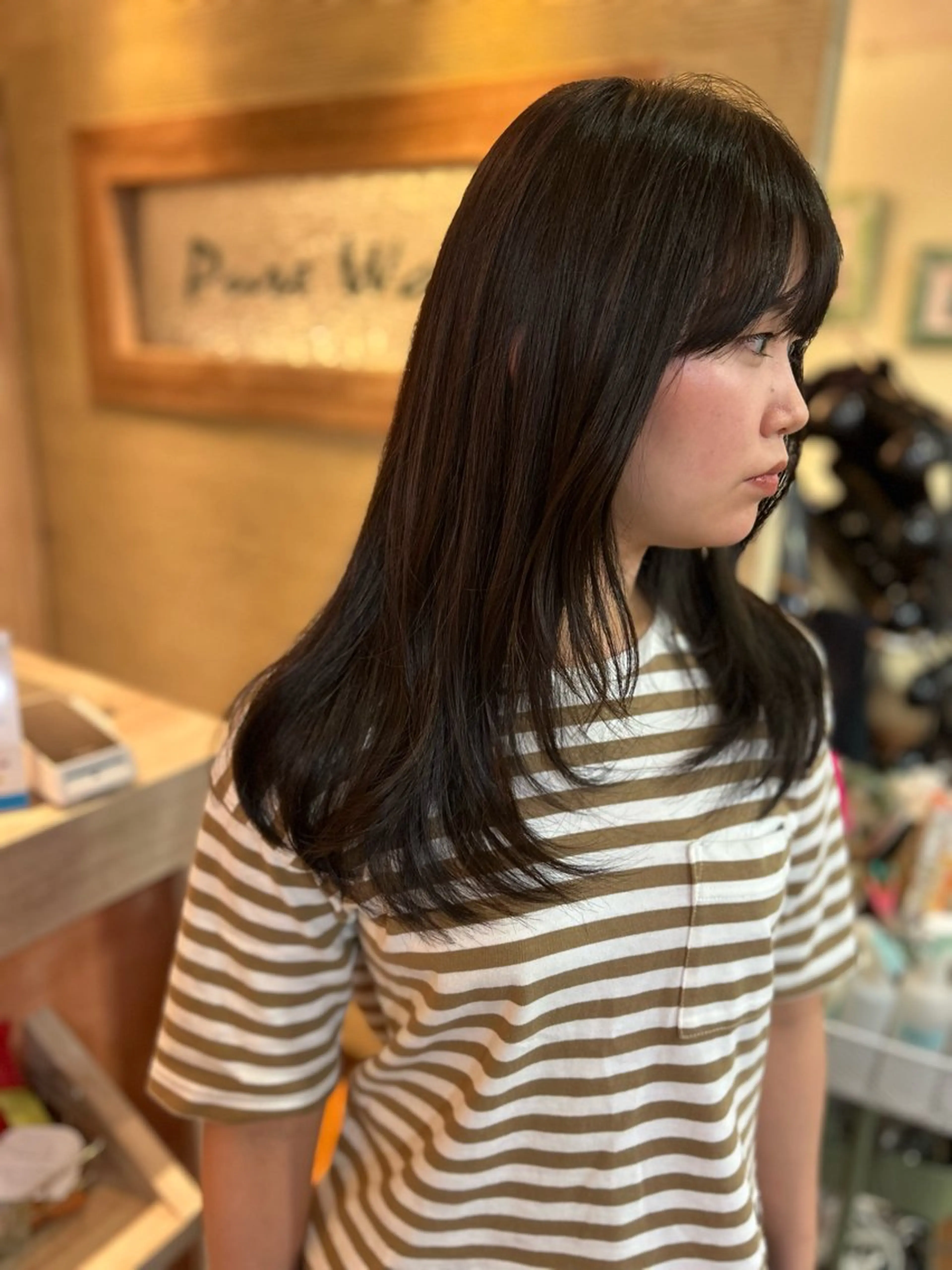 セミロング カラー ヘアカラー 馬越 優のヘアスタイル