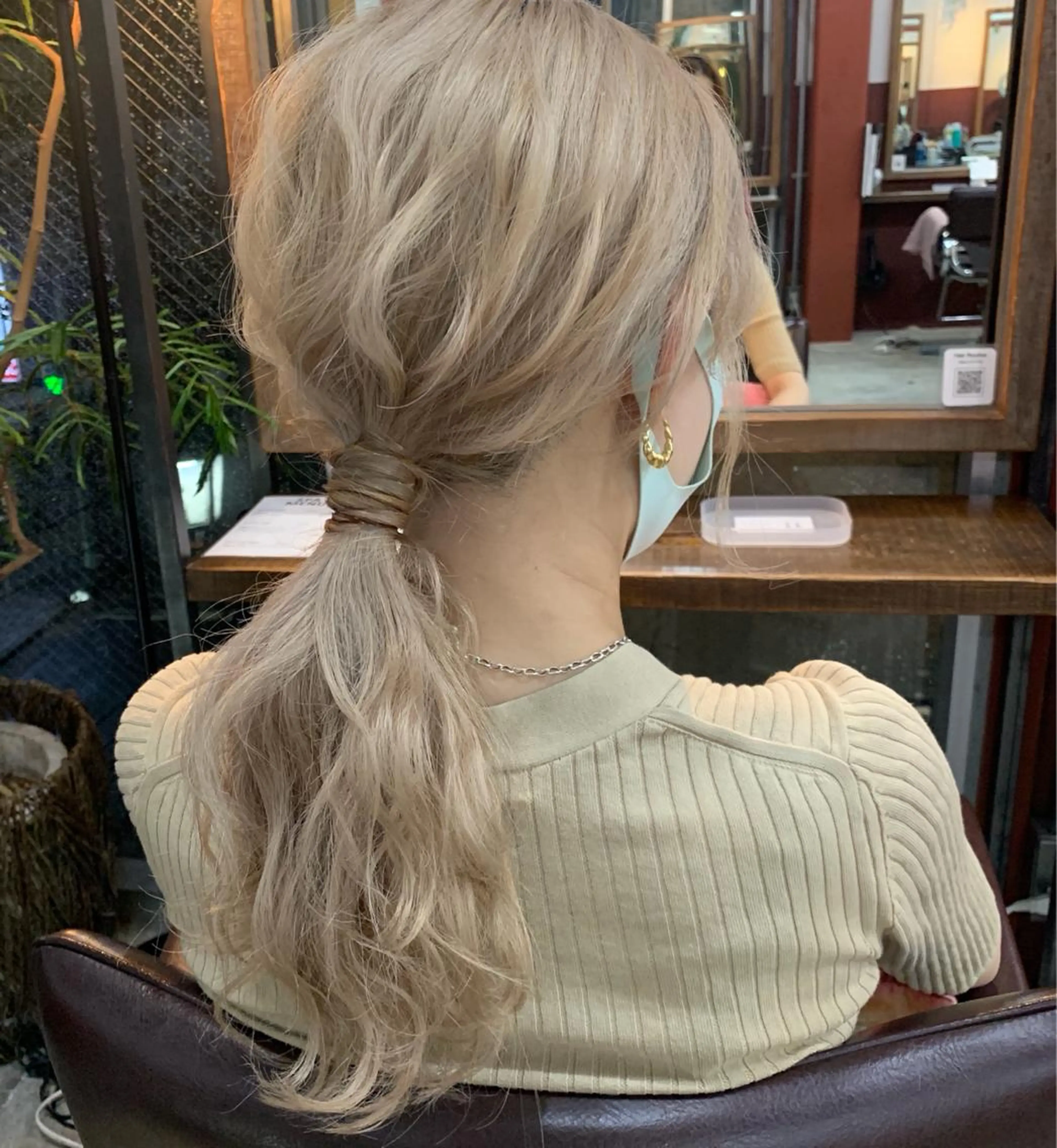 ロング 浴衣 パーソナルカラー 藤本夢のヘアスタイル