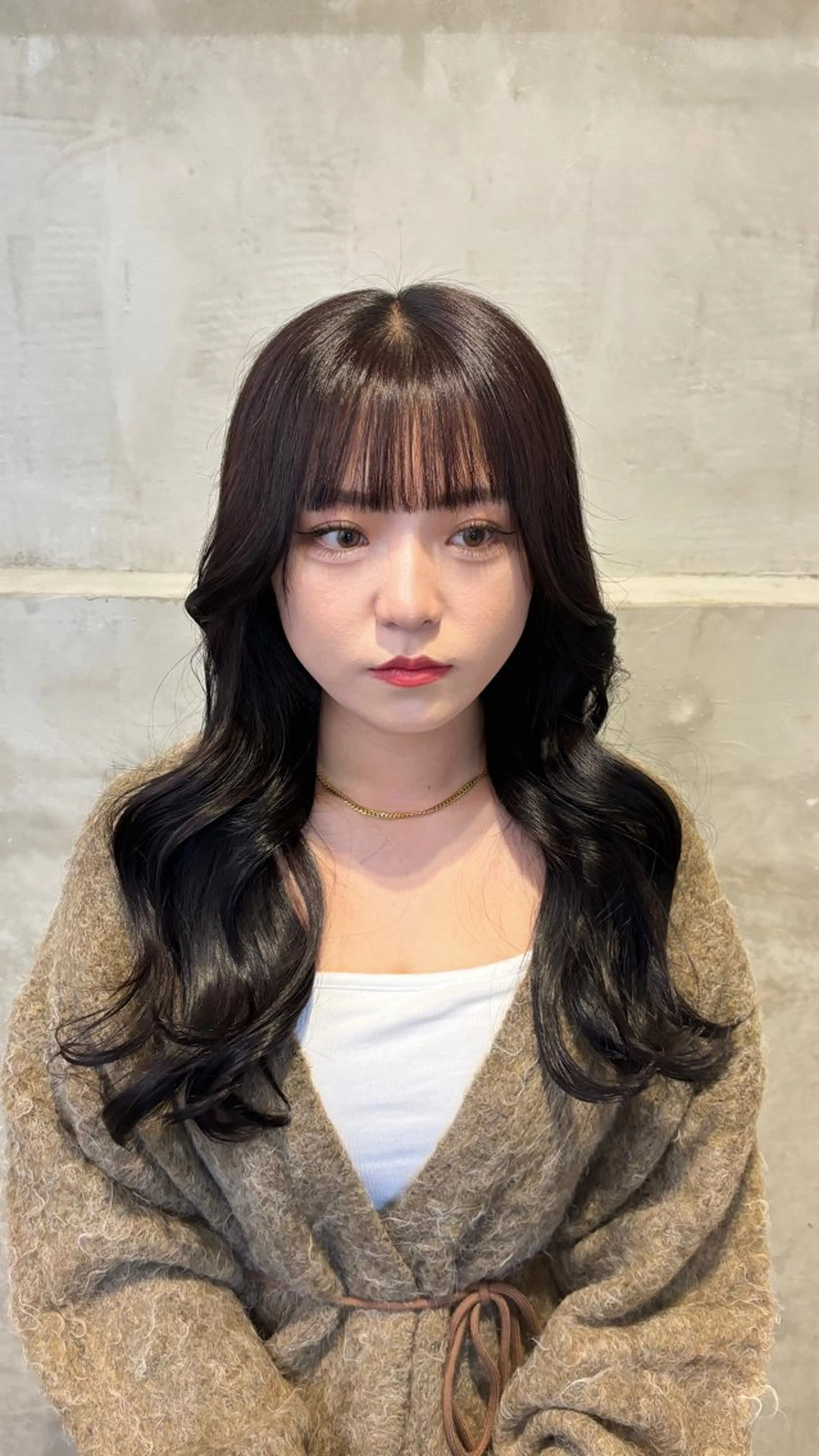 ミディアム ヘアカラー ‪‪❤︎‬韓国ヘア ❤︎/saraのヘアスタイル