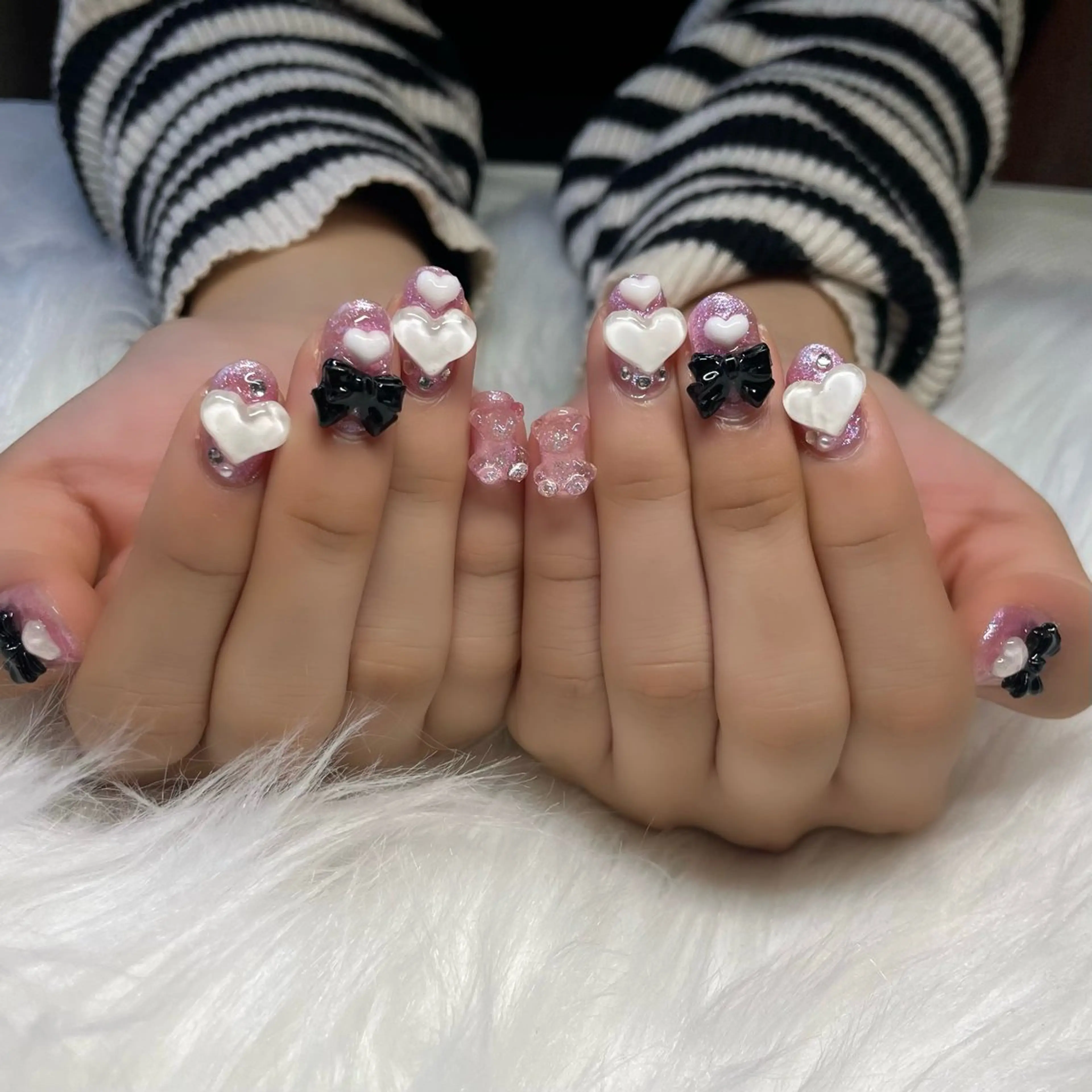 ✨パーツ付け放題🎀チップ長さだし🎀ベース(ワンカラー)180minの写真