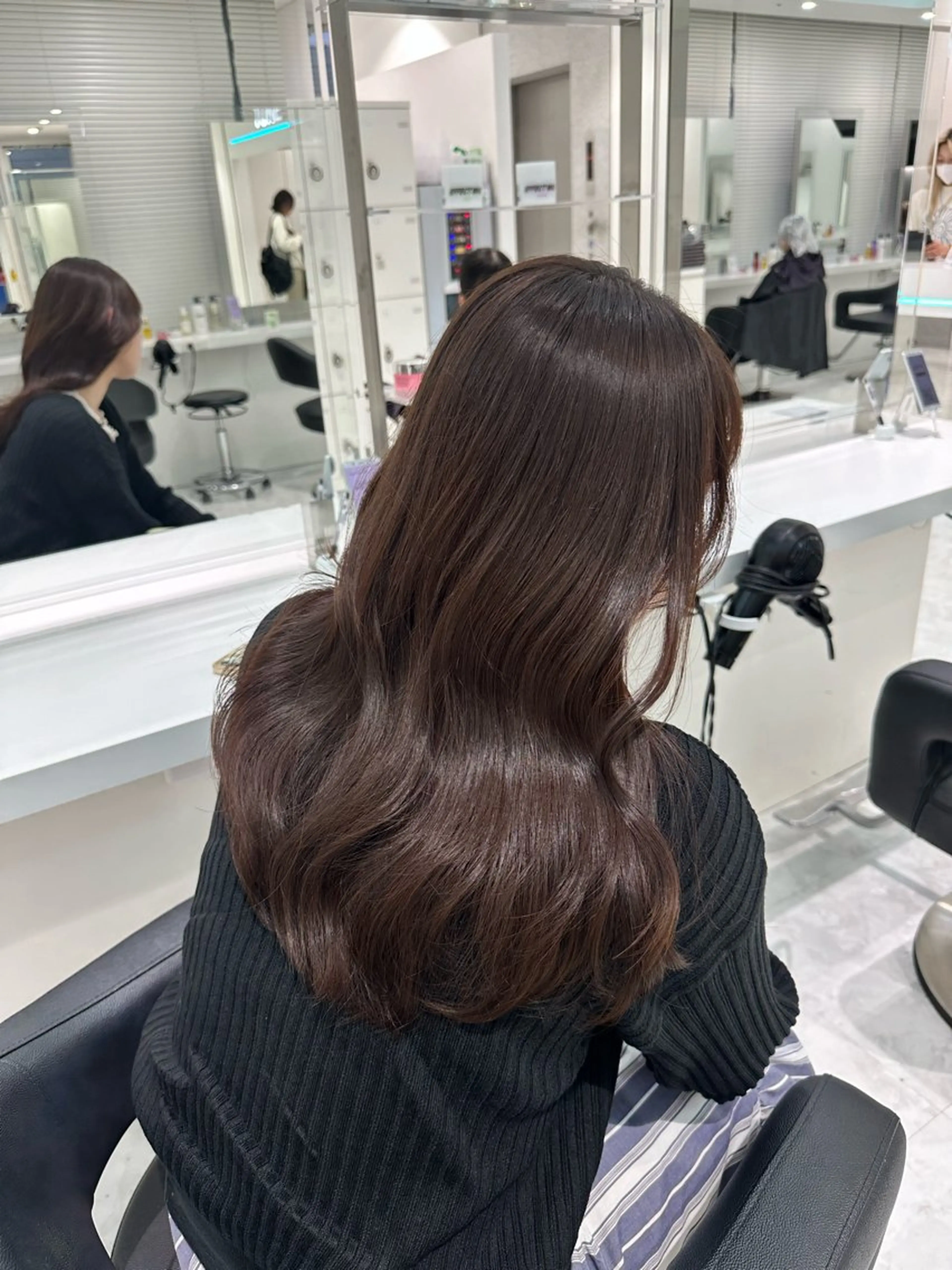 ミディアム カラー カット ヘアカラー トリートメント ヘッドスパ ヘアセット ♡上品韓国髪♡ブラ ウン/SAYATOのヘアスタイル