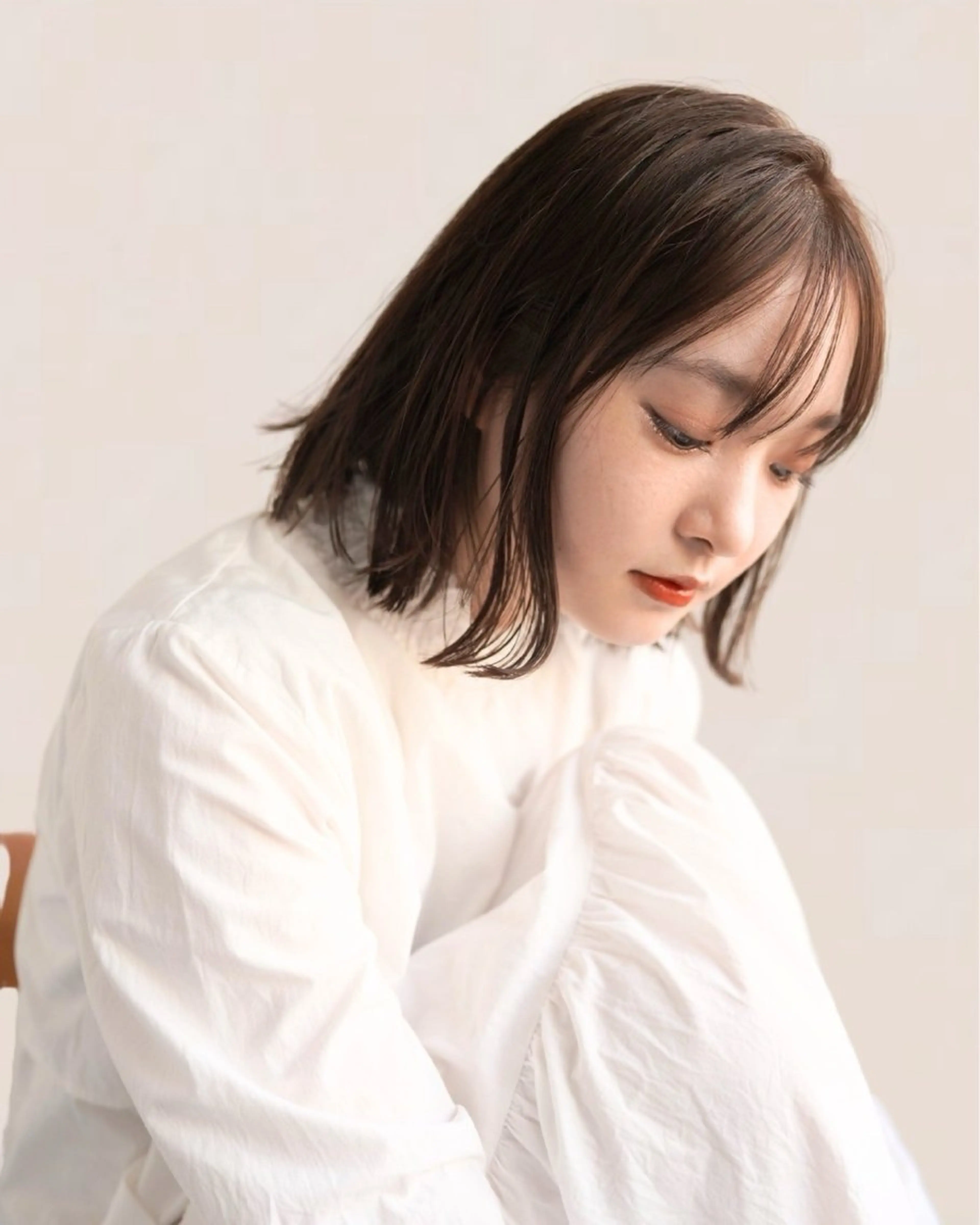ミディアム カラー Joule 建山美友のヘアスタイル