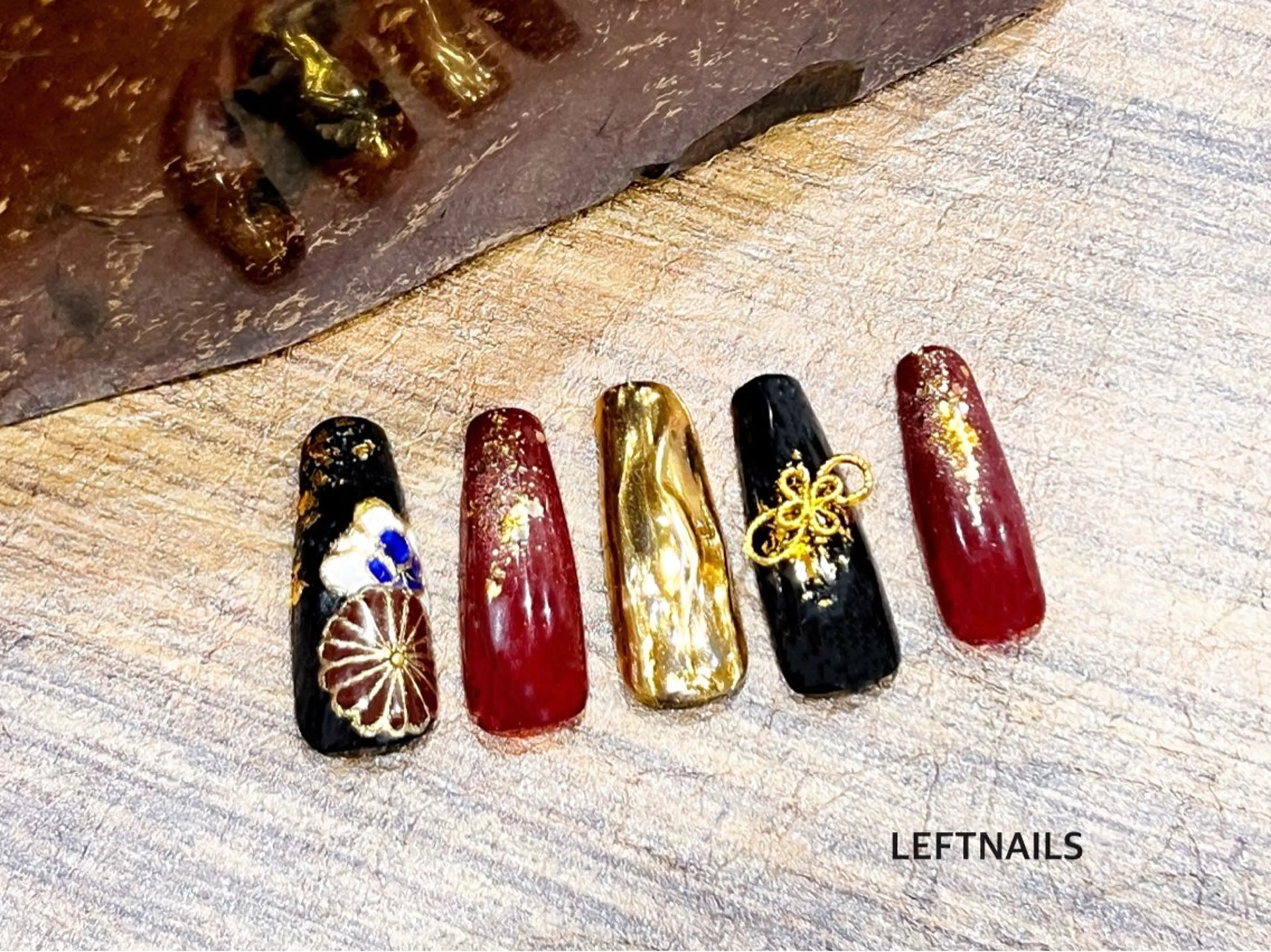 ネイル 成人式 LEFTNAILS フィルインニュアンスのネイルデザイン