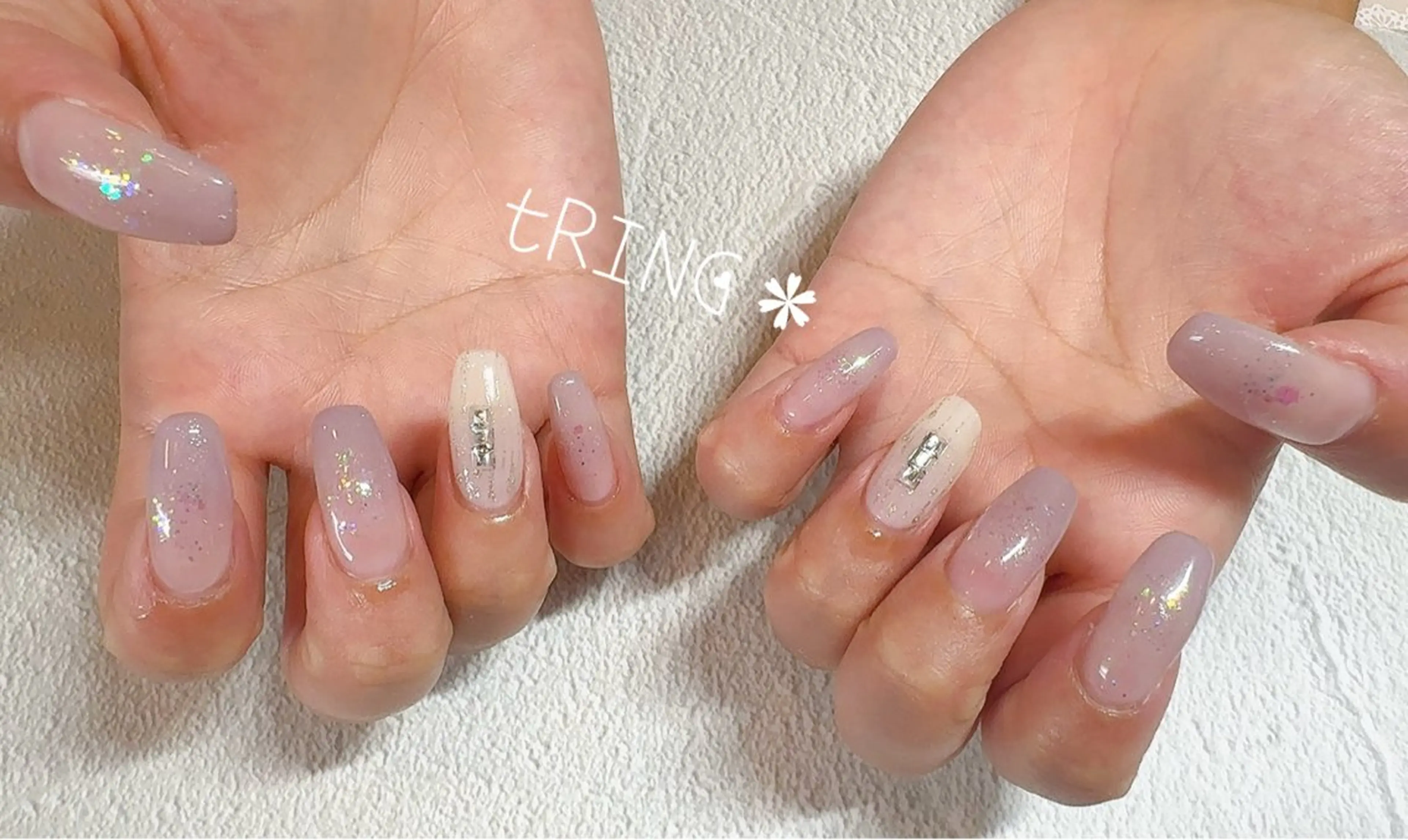 ネイル ハンドネイル tRING＊ しいの木台のネイルデザイン