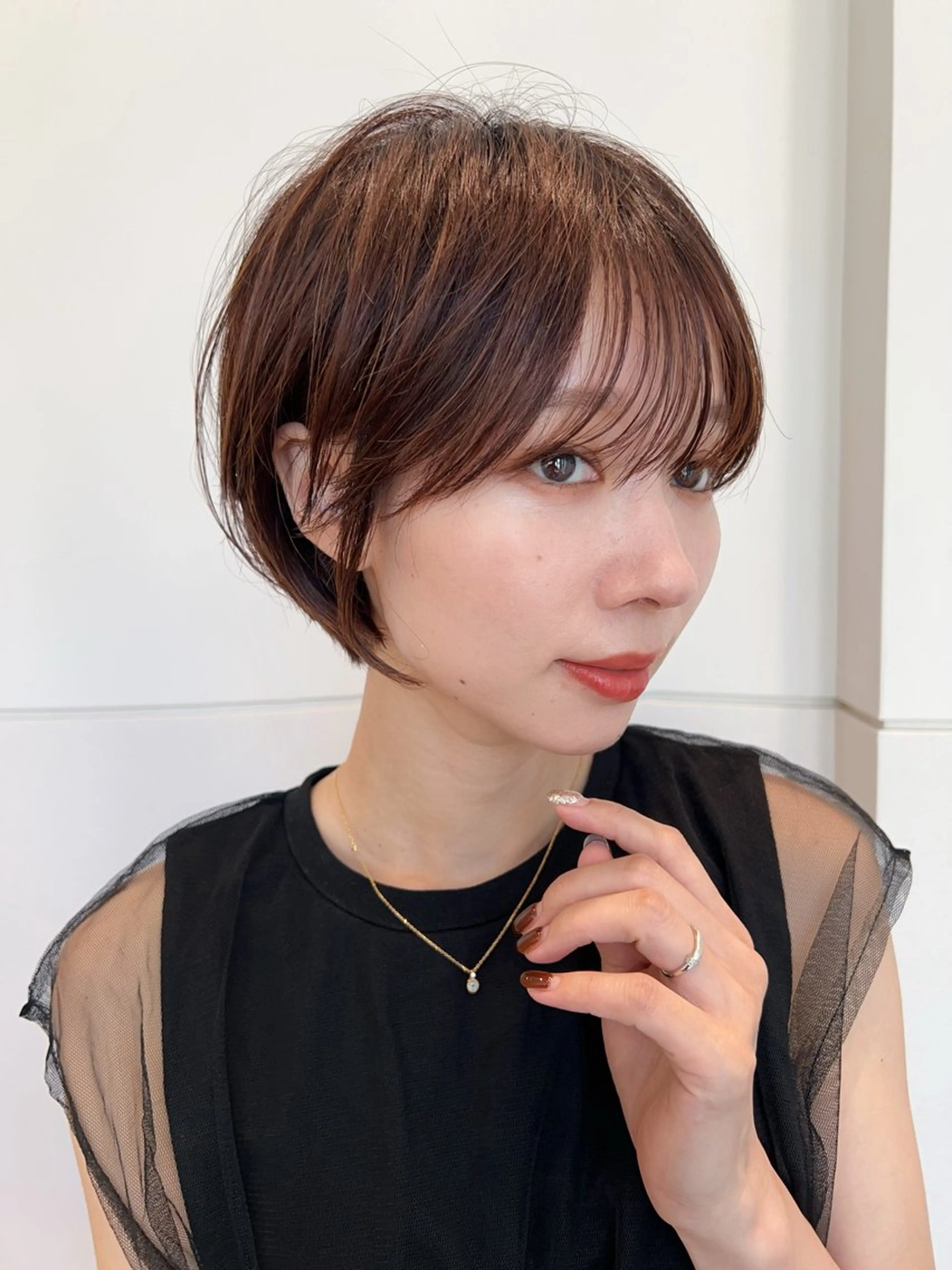 ショート ヘアカラー トリートメント 縮毛矯正 /横山陸人のヘアスタイル