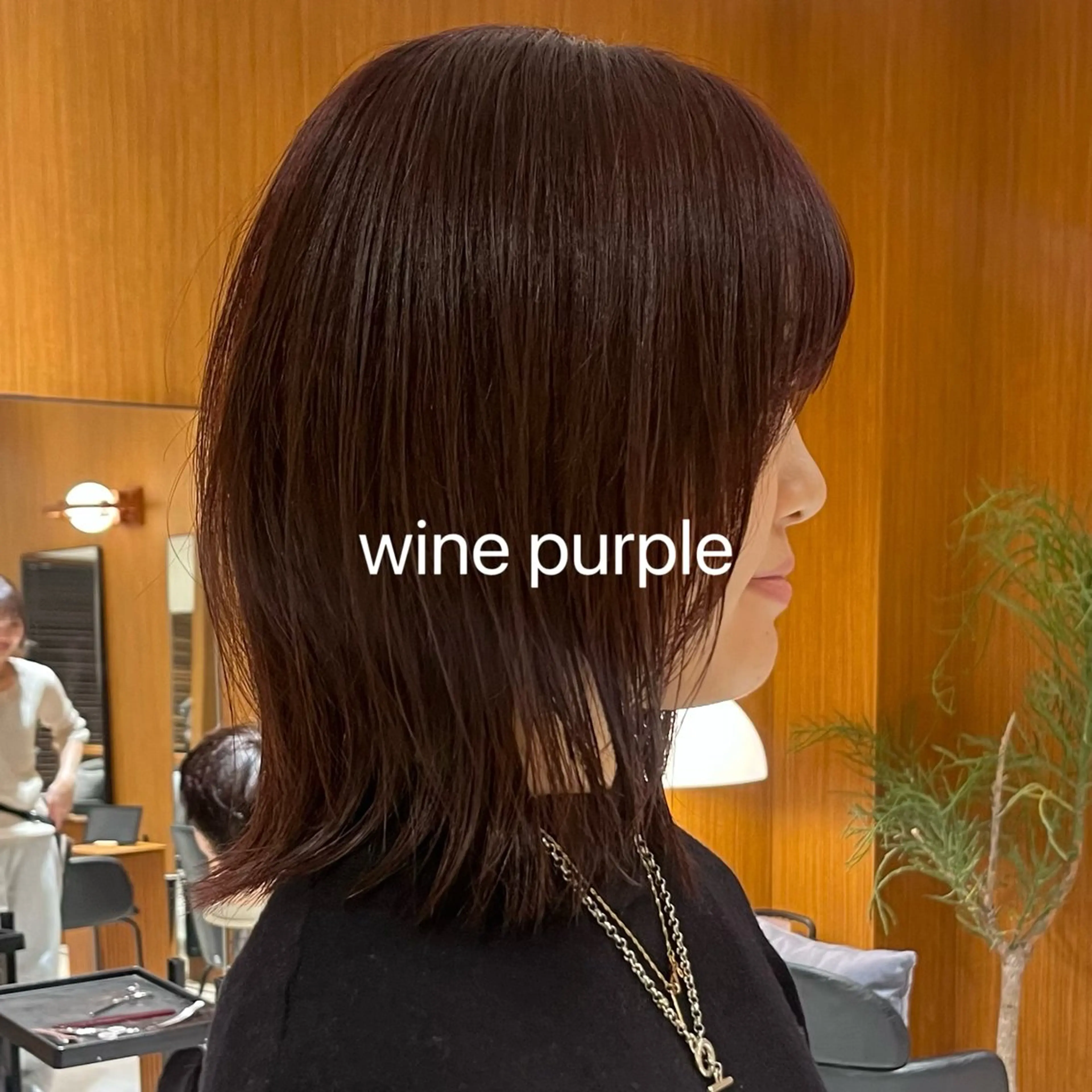 ミディアム カラー yiye aoyama所属・表参道yiye うららのヘアスタイル