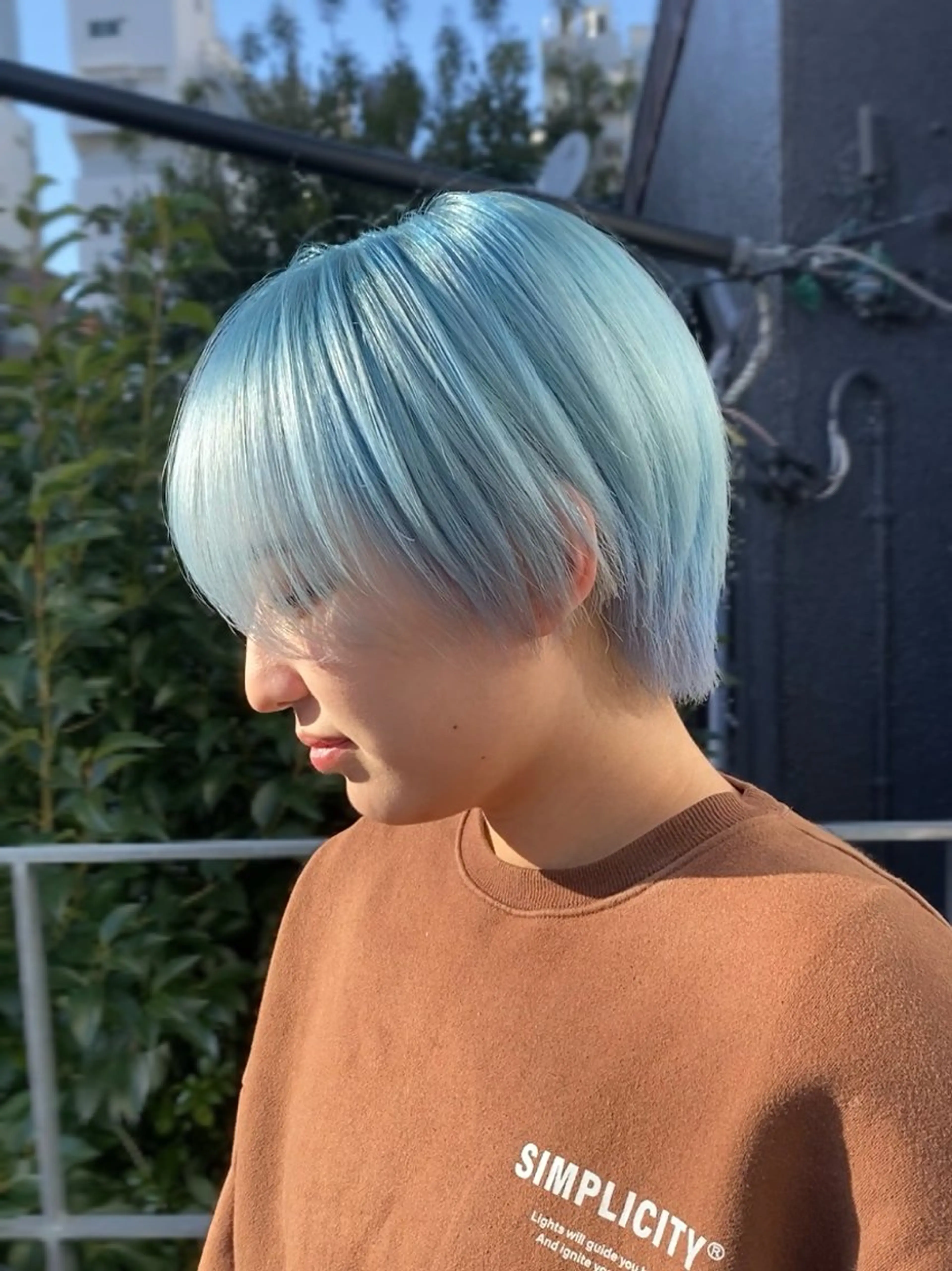 ミディアム カラー ヘアアレンジ ヘアカラー お呼ばれヘアアレンジ mina🌷のヘアスタイル