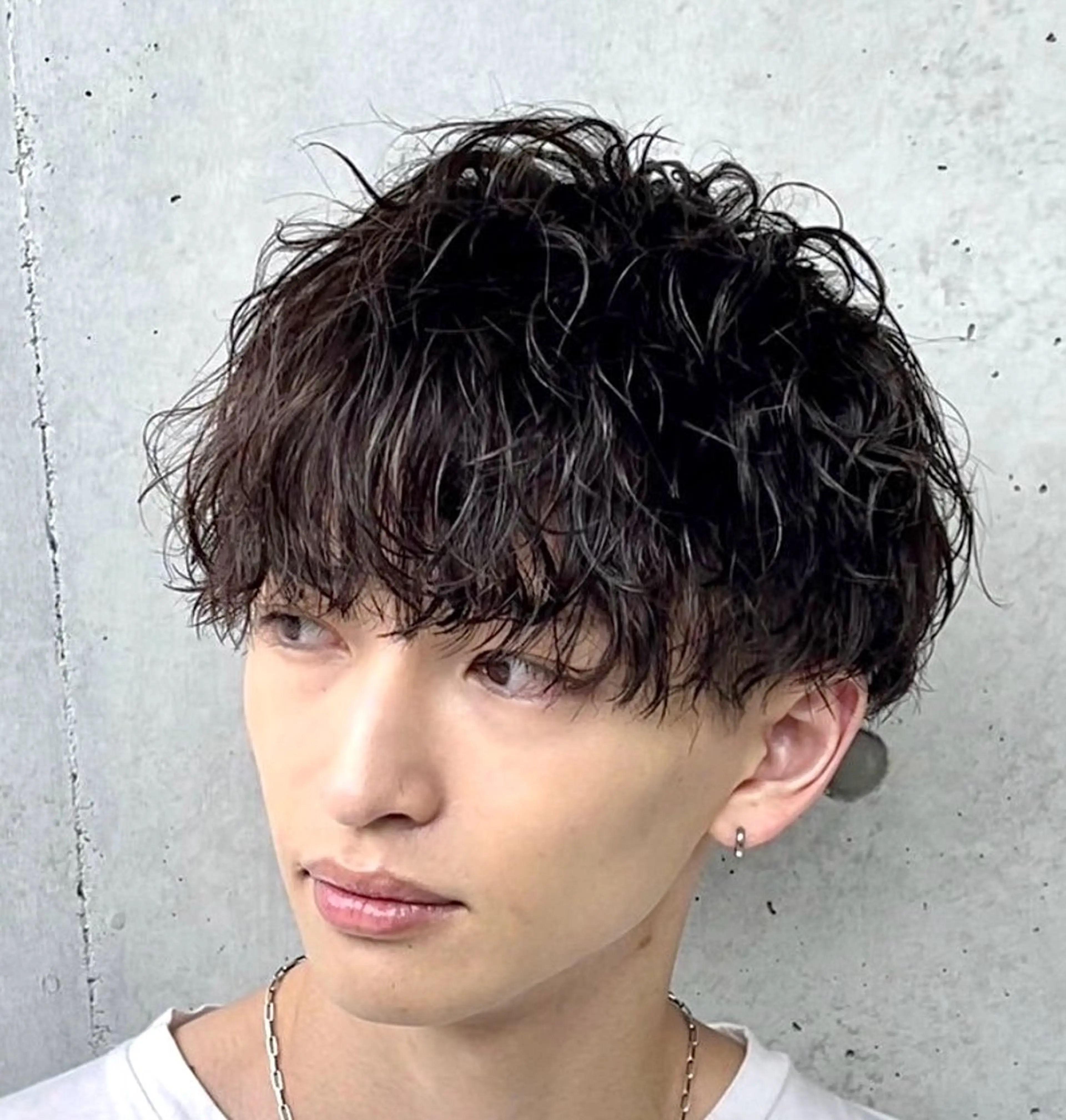 ショート パーマ メンズ カット パーマ 瀧本 一樹のヘアスタイル