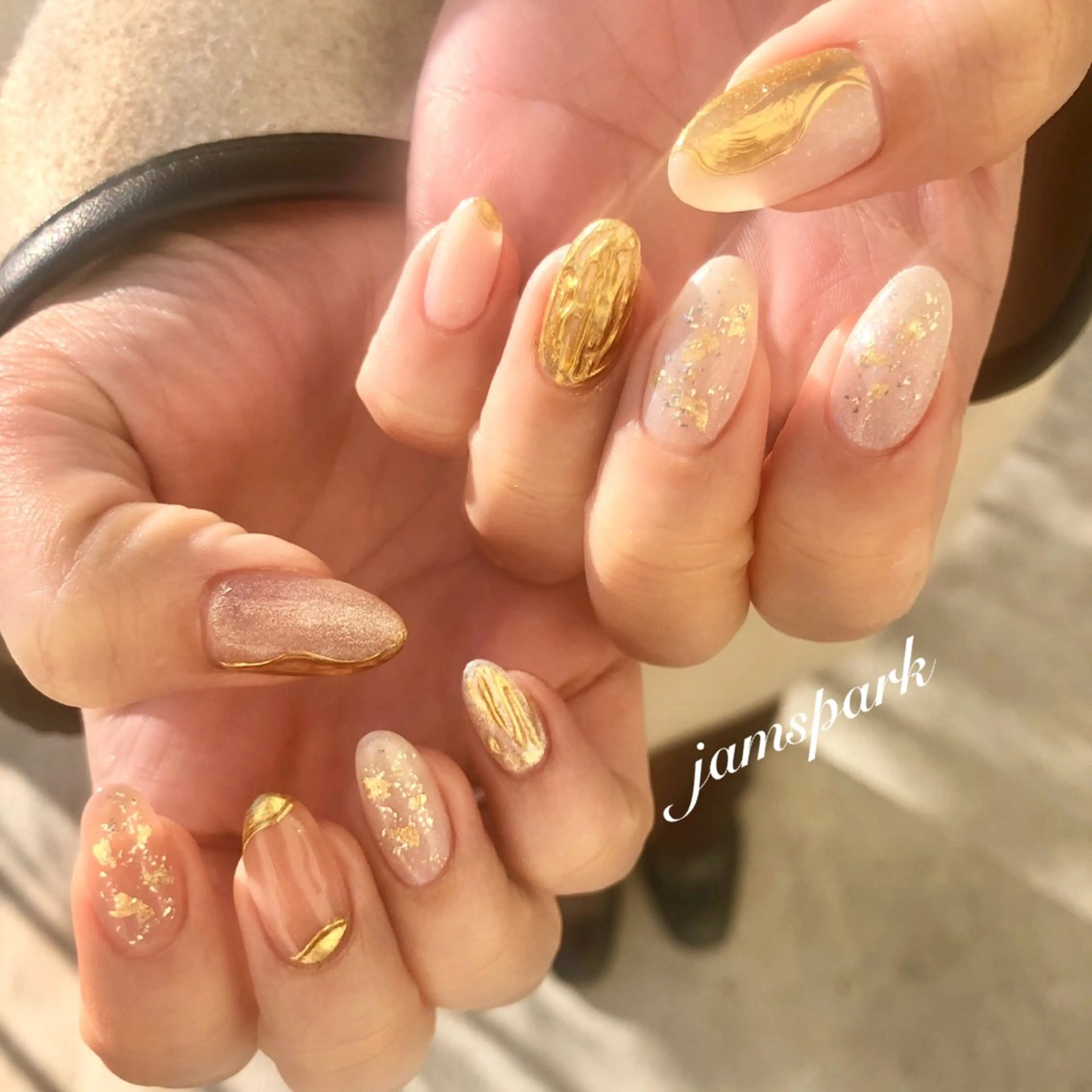 ネイル ニュアンスネイル ハンドネイル jamspark ✨のネイルデザイン