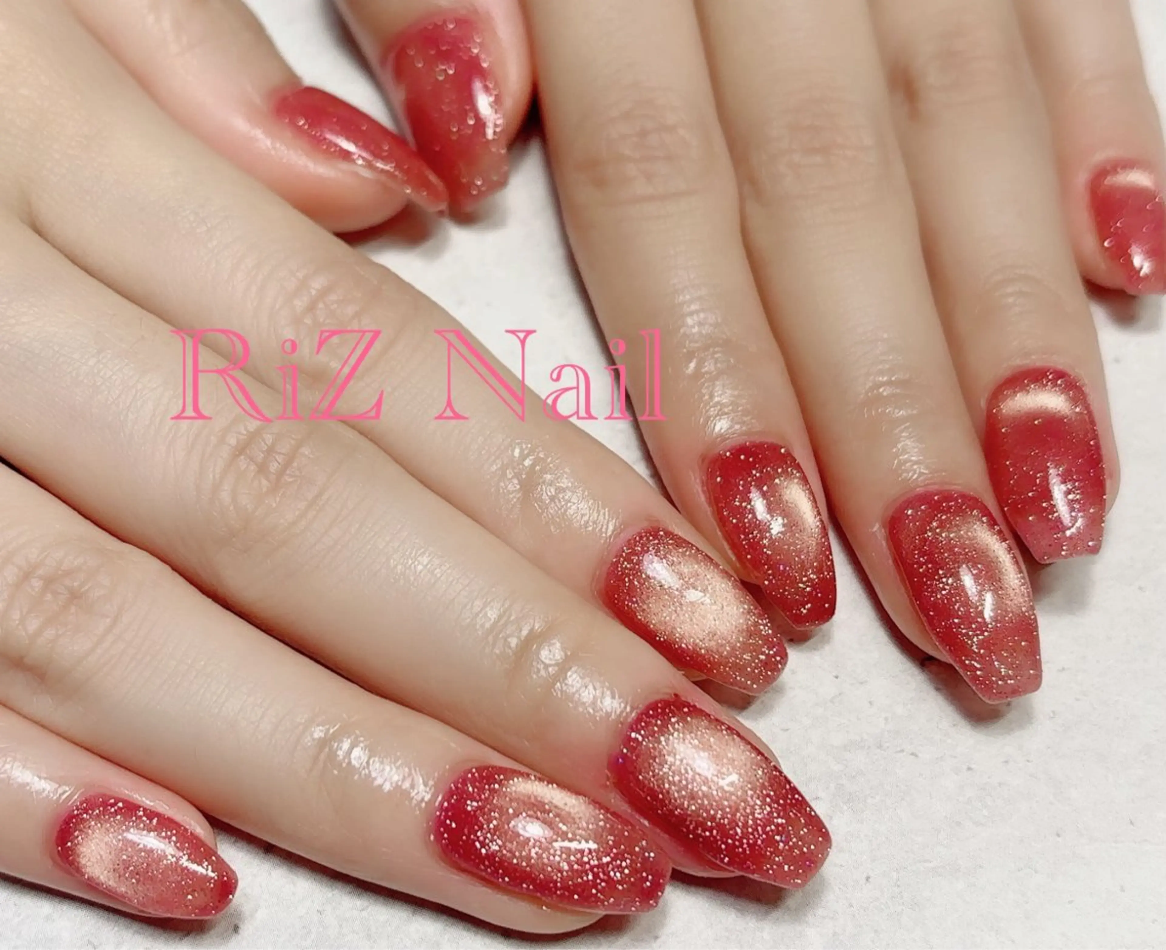 ネイル フラッシュネイル マグネットネイル ハンドネイル RiZ nail salonのネイルデザイン