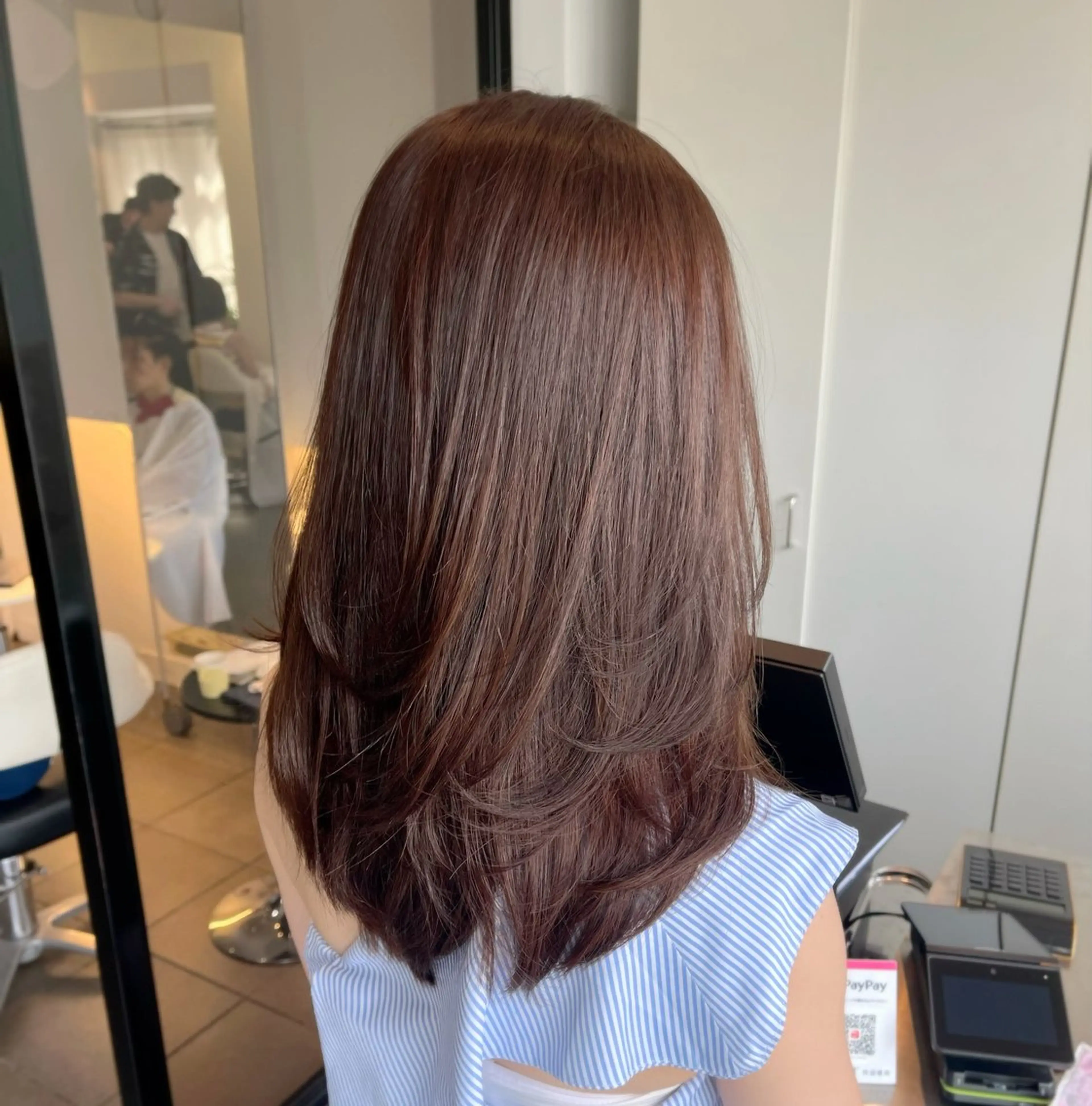 ミディアム、ロング、セミロングの方のレイヤーカット専用メニューになります🙆‍♀️🌈✨カットだけで上品なスタイルに🌼の写真