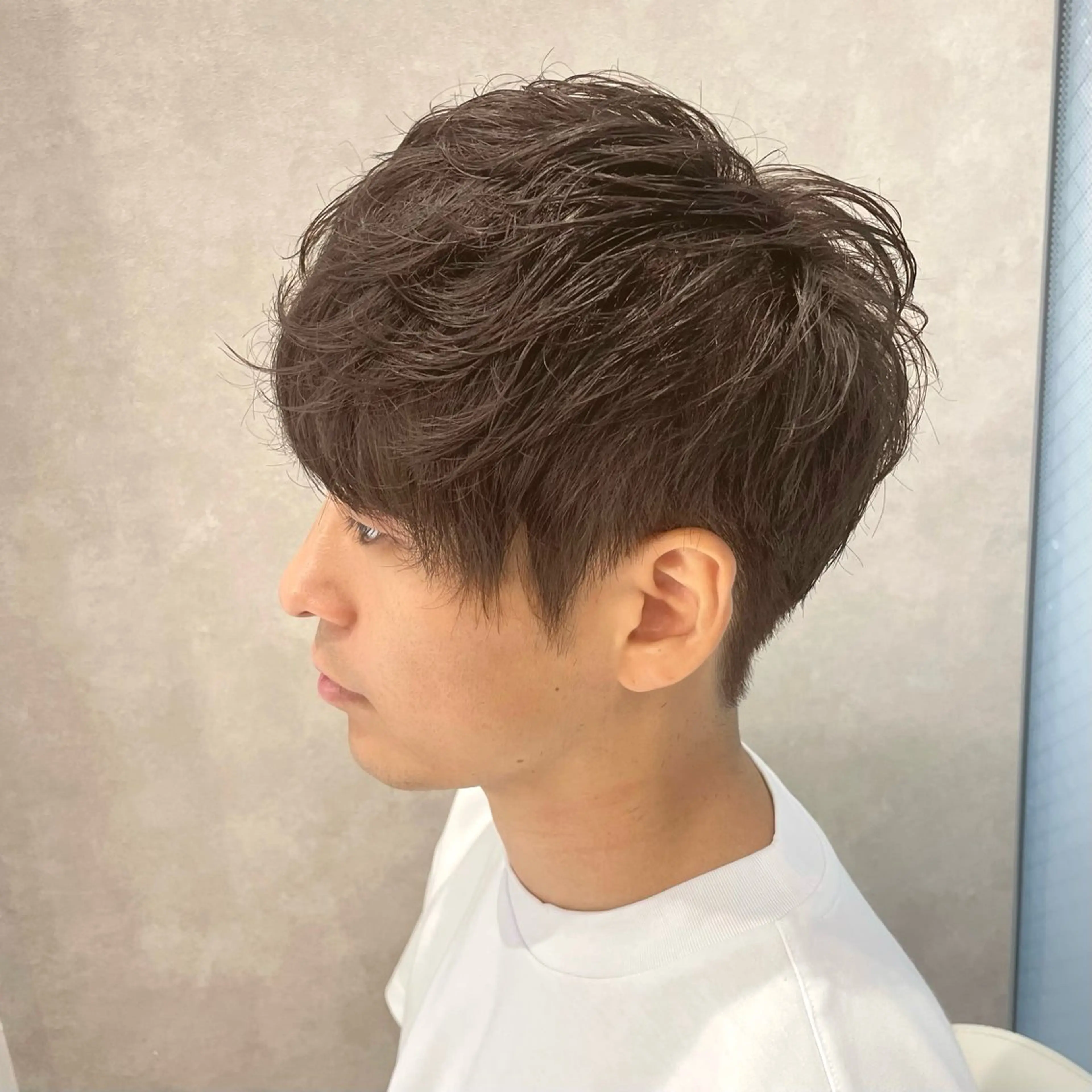 カラー メンズ アッシュ アッシュブラウン ベージュカラー ブラウンカラー 透明感カラー メンズパーマ特化💠 艶パーマ//りなのヘアスタイル