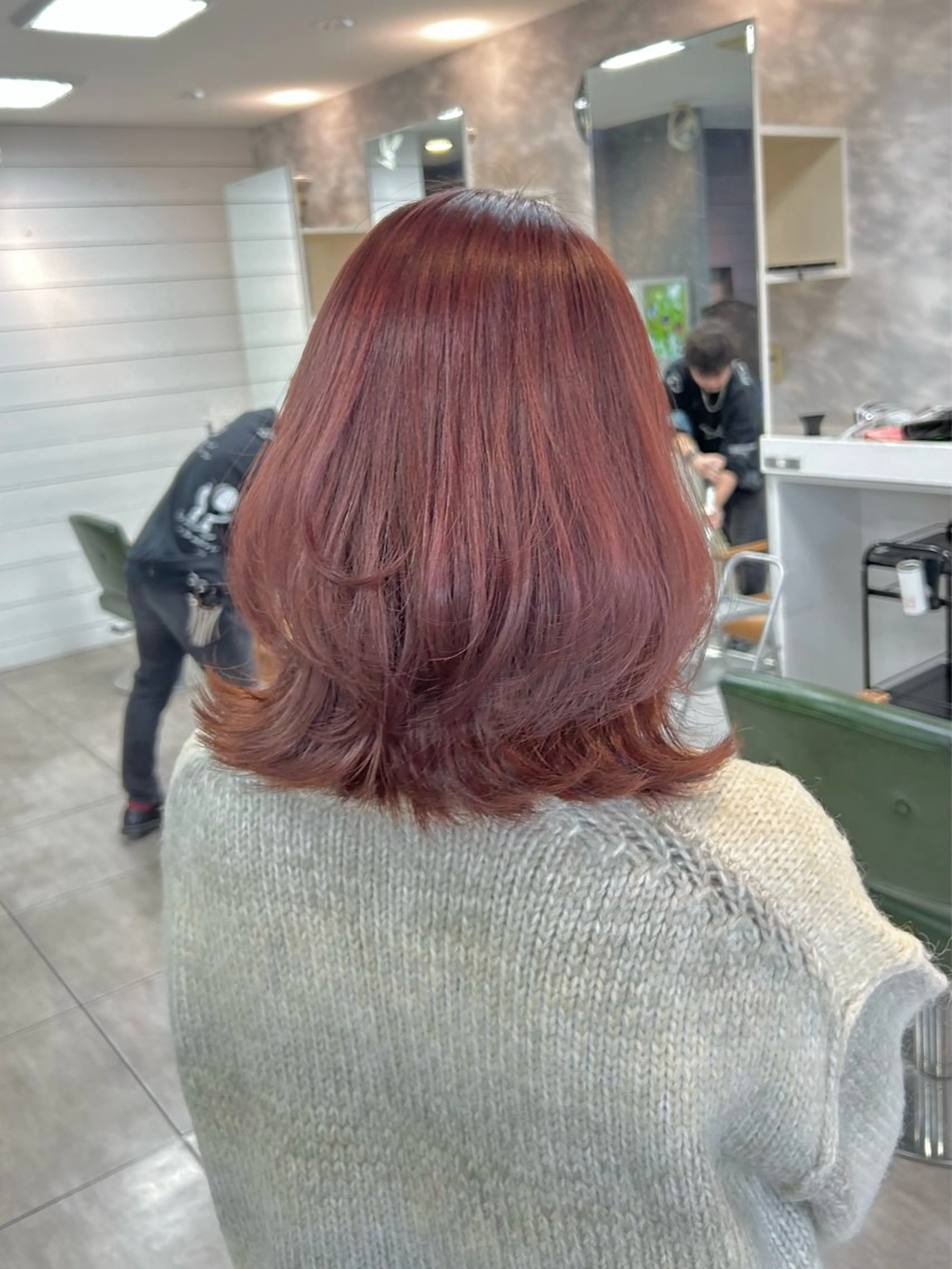 ミディアム カット ヘアカラー トリートメント 🫧艶髪カラー🫧 森本くるみのヘアスタイル