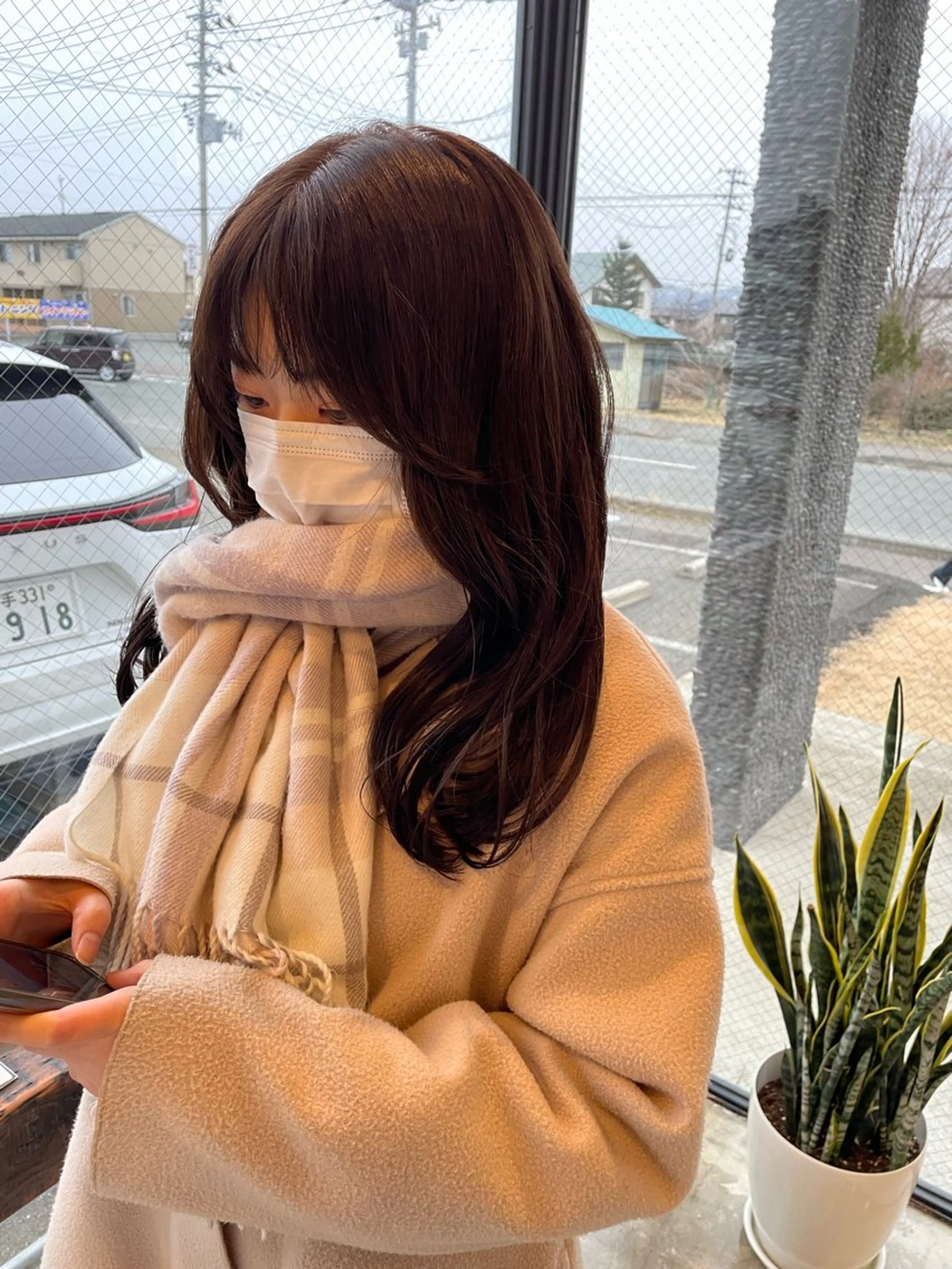 ロング 韓国風ヘア カット ヘアカラー 藤村 翔充のヘアスタイル