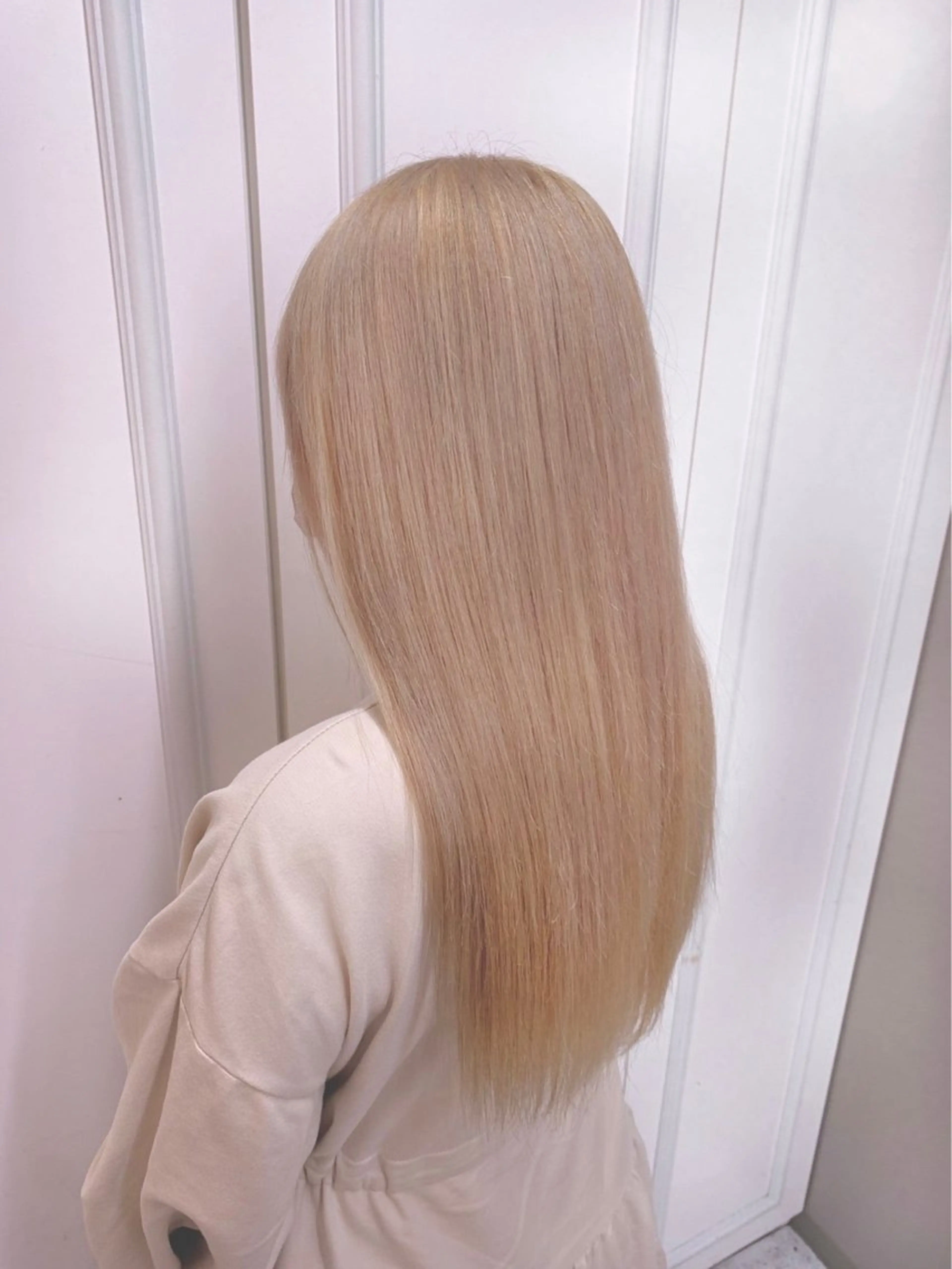 ロング カラー ダブルカラー 韓国ヘアKYONのヘアスタイル