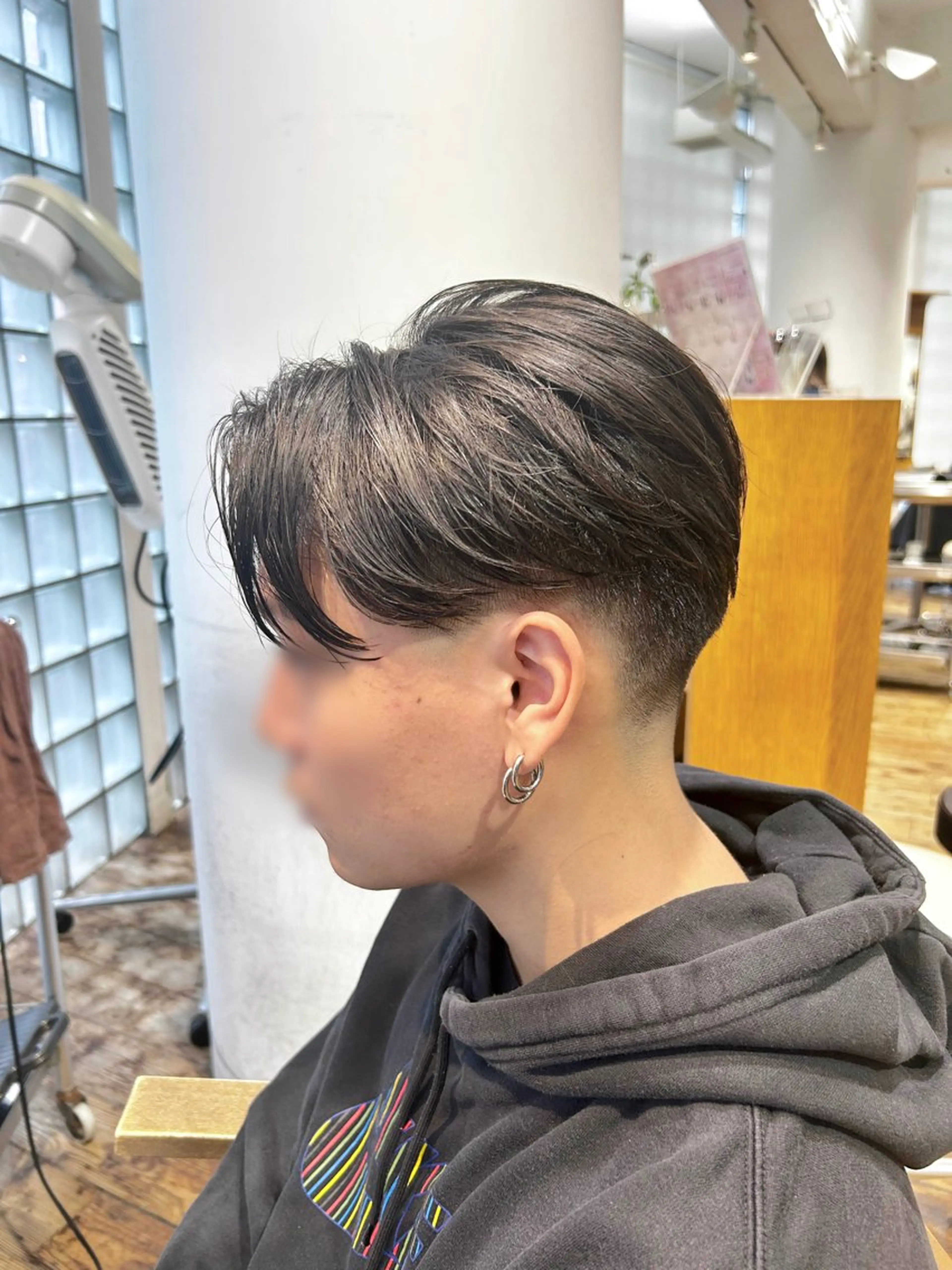 ショート メンズ センターパート フェードカット カット Koki☘️/ メンズ特化のヘアスタイル