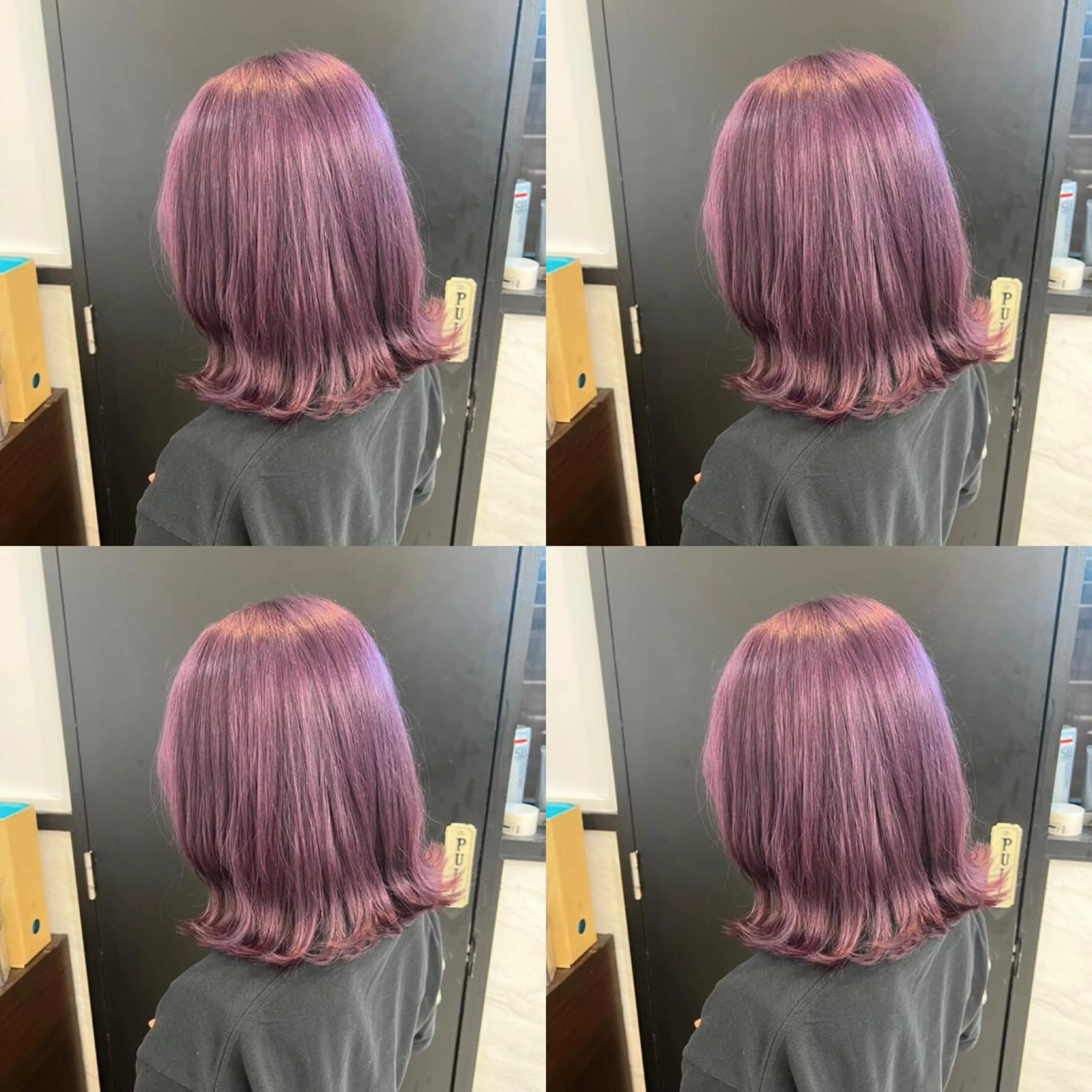 ショート カラー ラベンダーカラー ピンクカラー ピンクラベンダー カット ヘアカラー トリートメント ✨髪質改善✖︎韓国 レイヤー✨ナカムラのヘアスタイル