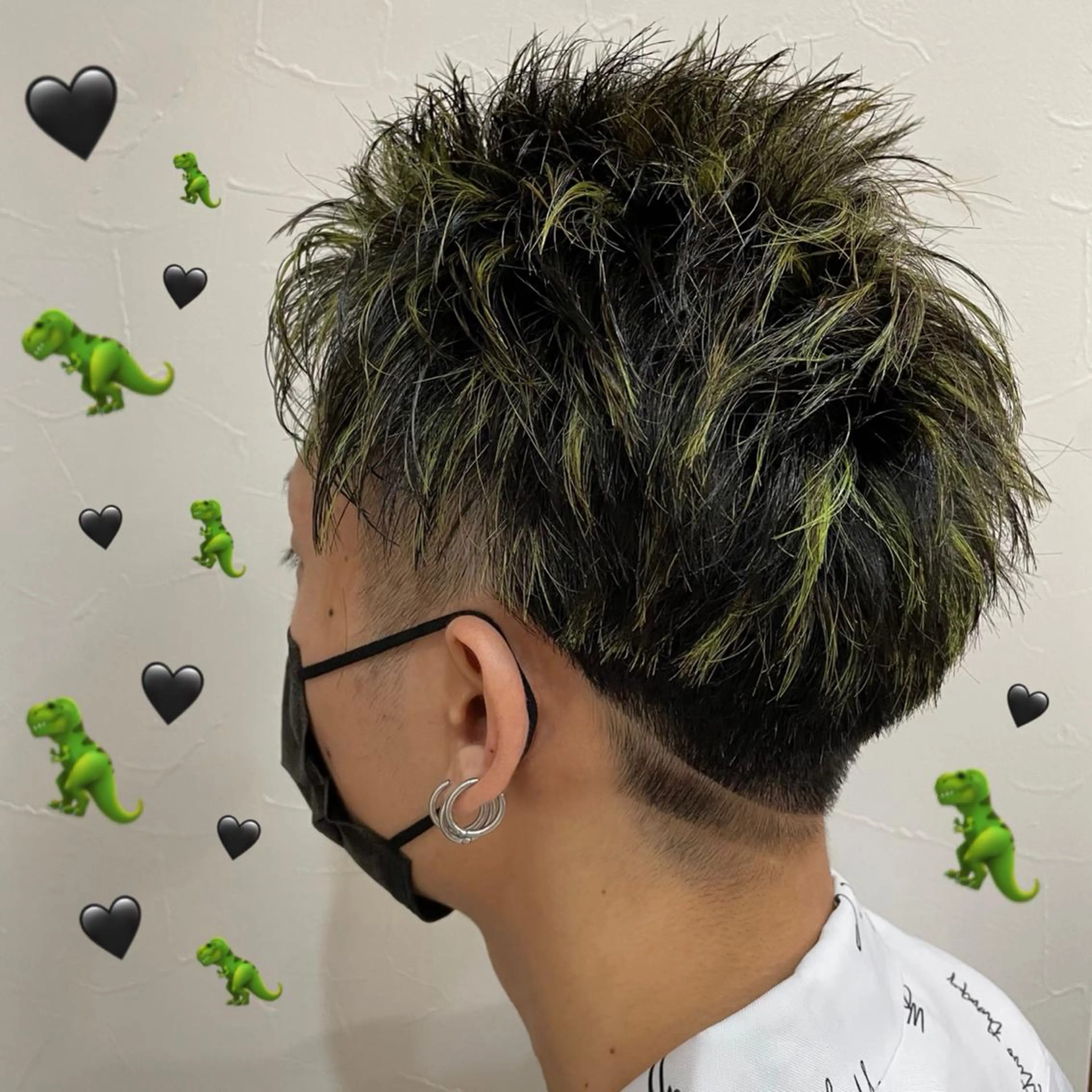 ショート カラー メンズ メンズハイライト ハイライトカラー ハイライト カット パーマ 🍊🍊COコ かぢあおい🍊🍊のヘアスタイル
