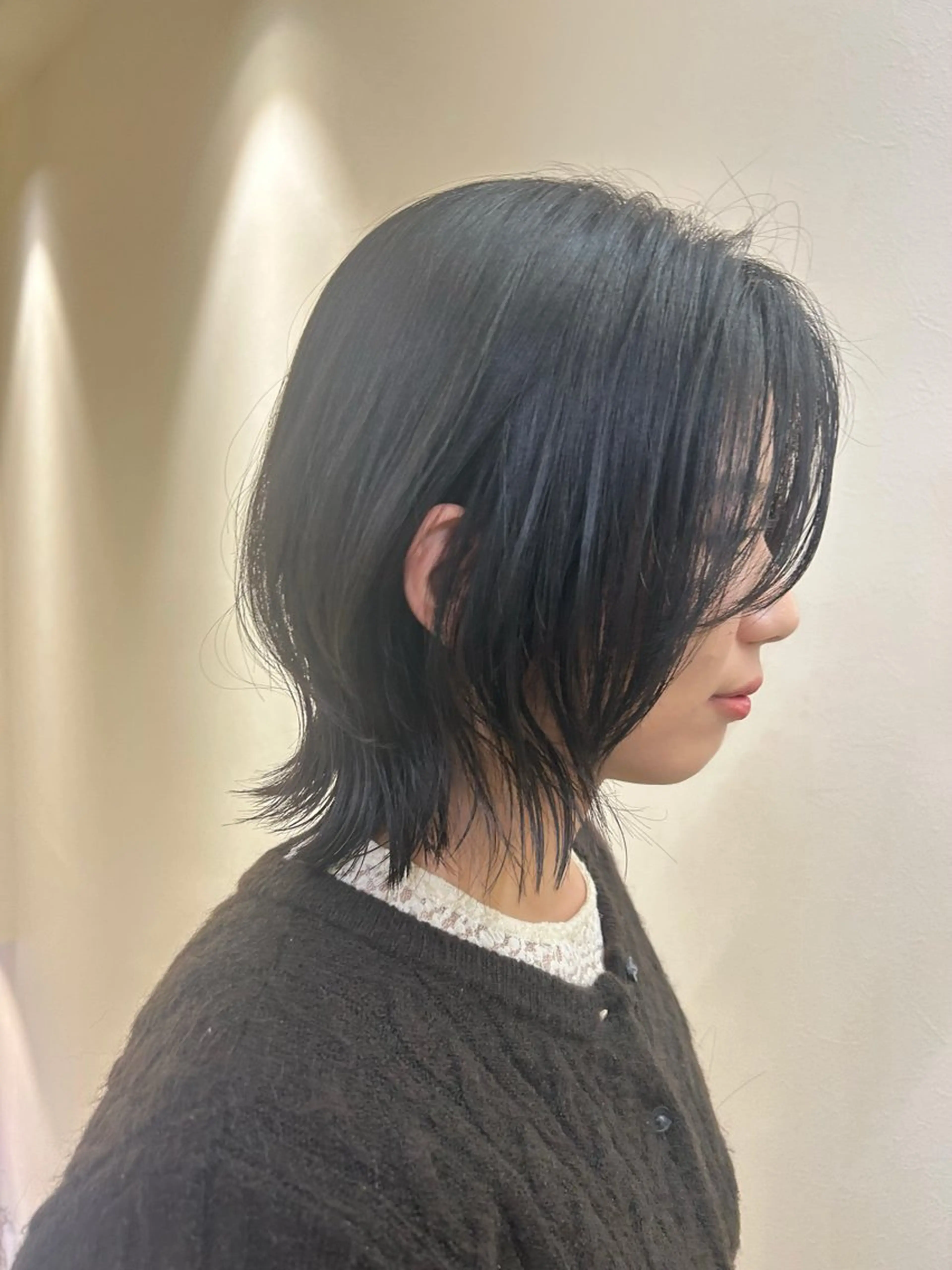 ミディアム ボブレイヤー ボブ レイヤーカット カット トリートメント hub hair レイヤー/透明感のヘアスタイル