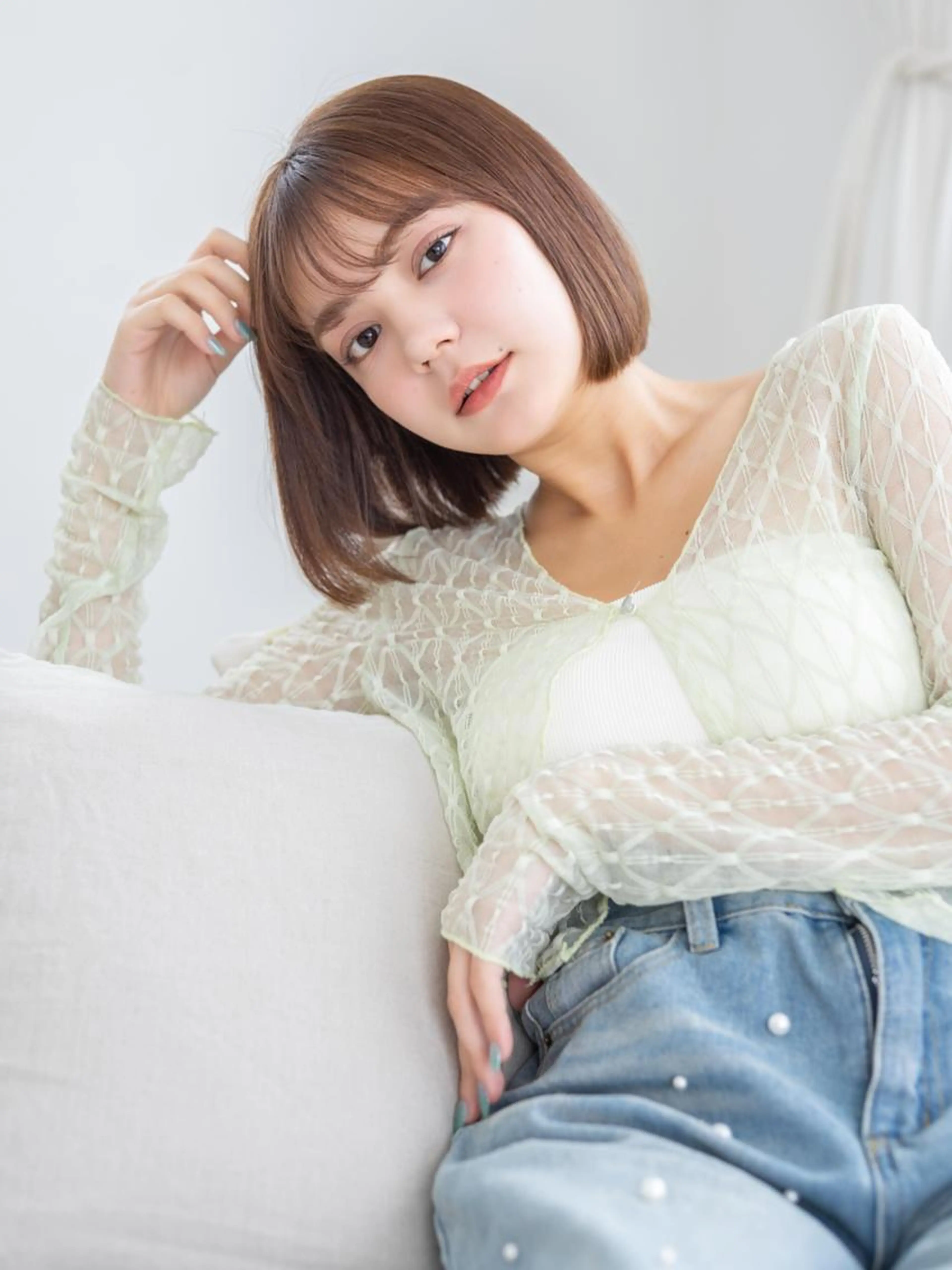カラー(白髪染め〇)リタッチ&艶トリートメントの写真