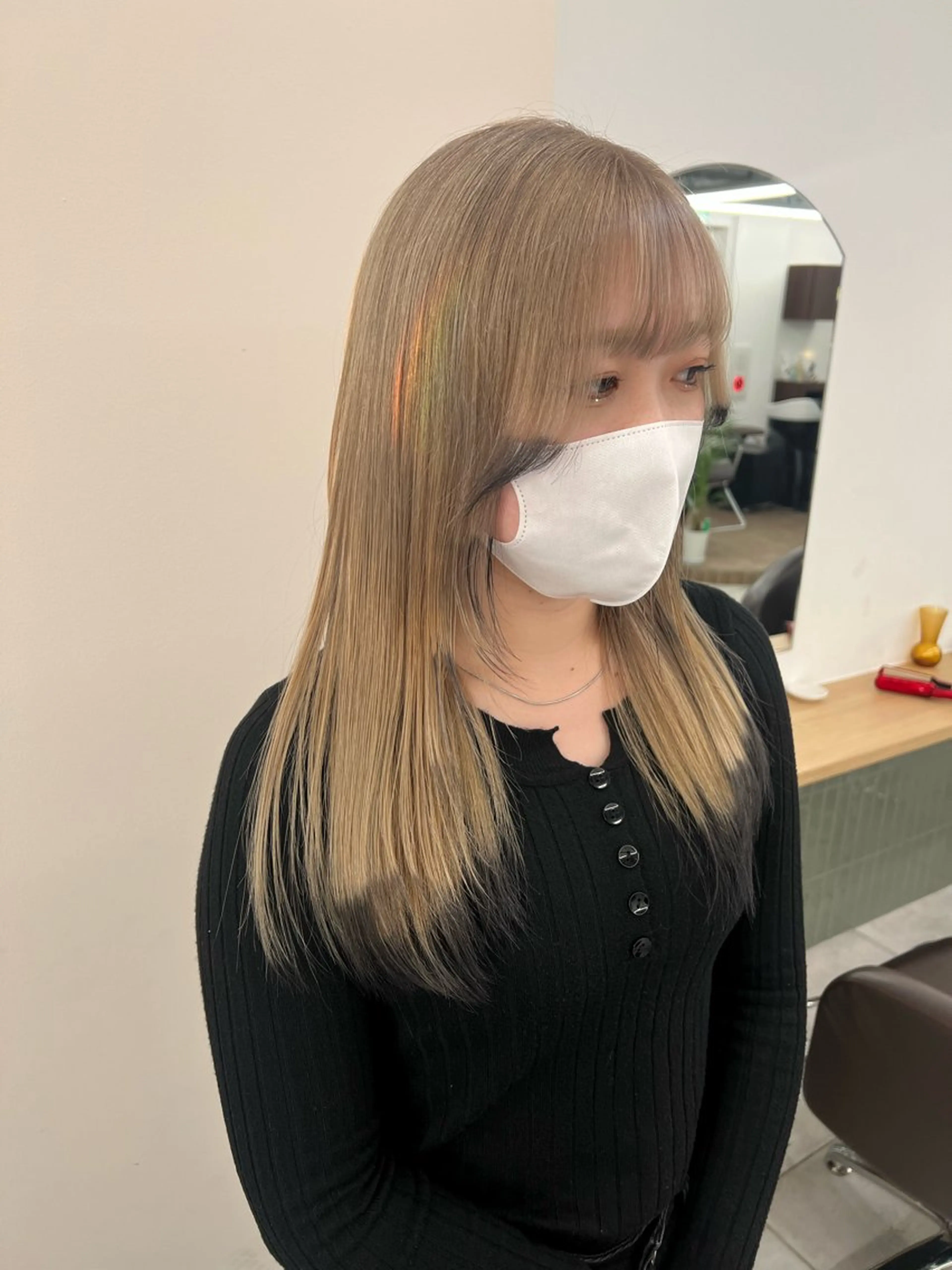 ロング カラー カット ヘアカラー トリートメント ブリーチなし 透明感🔅KANTAのヘアスタイル