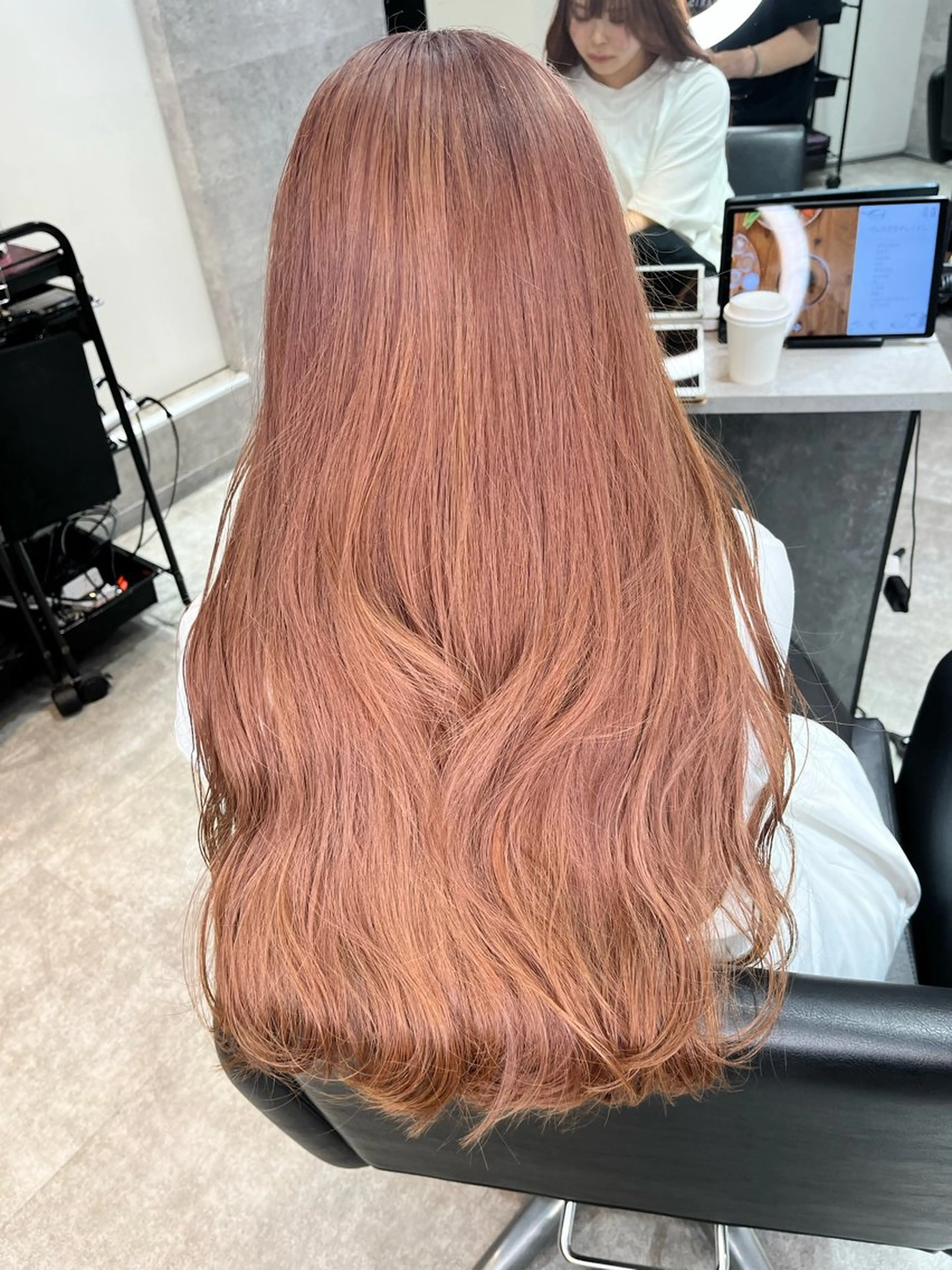 ロング カラー カット ヘアカラー トリートメント ダブルカラー 新宿のヘアスタイル