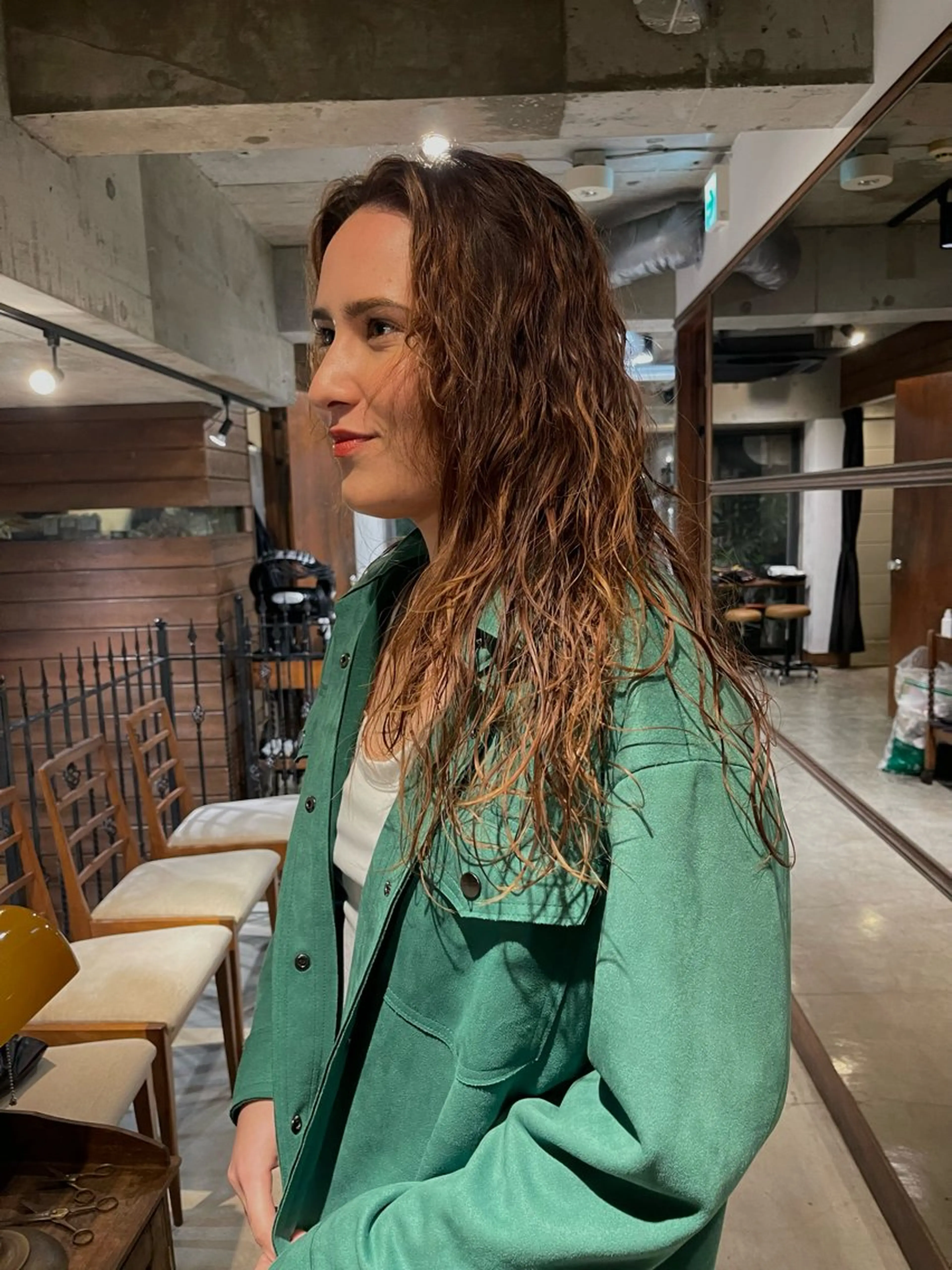 パーマ イージーパーマ募集 平口はのんのヘアスタイル