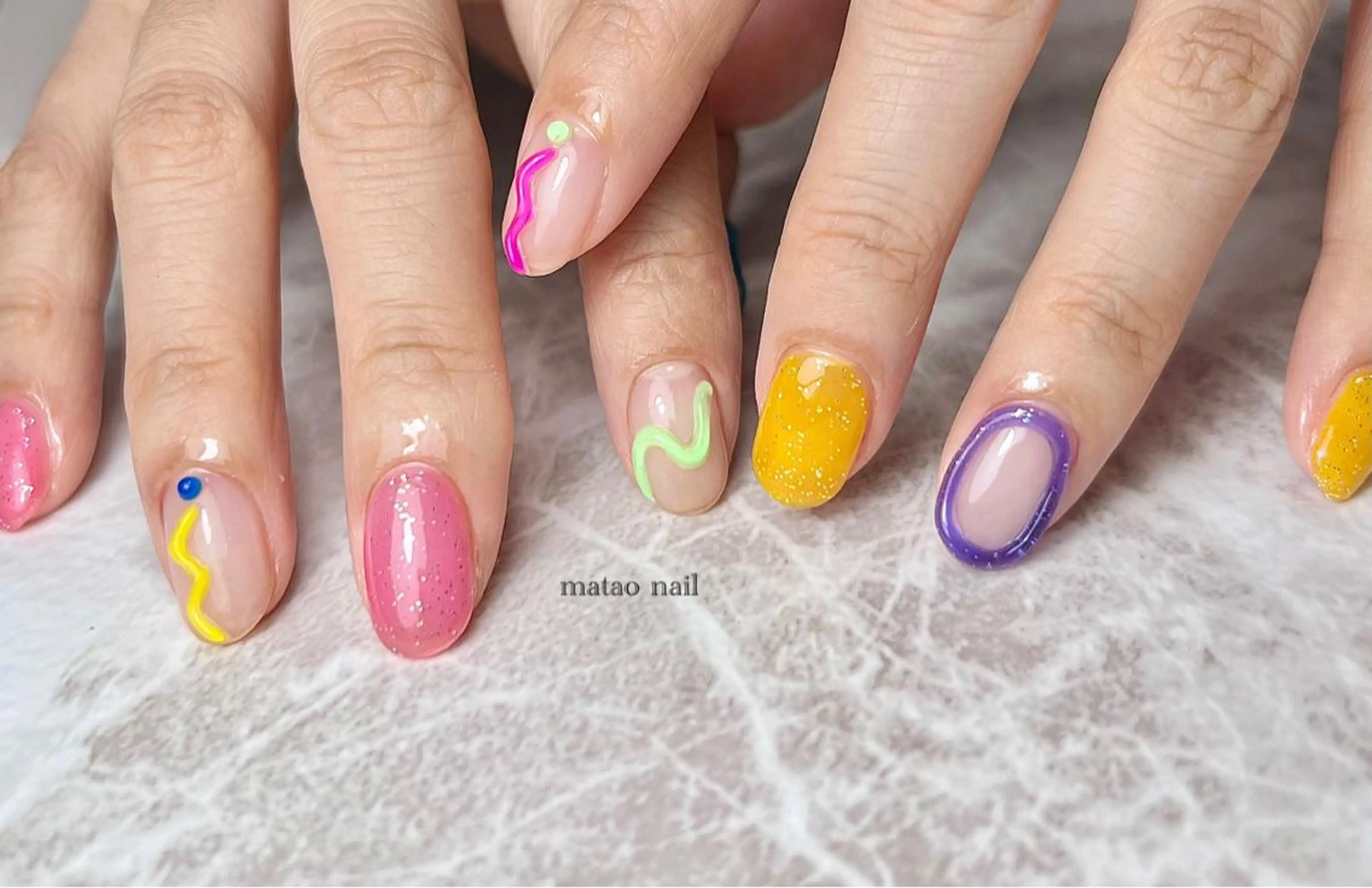 ネイル クリアネイル ハンドネイル フットネイル matao nailのネイルデザイン