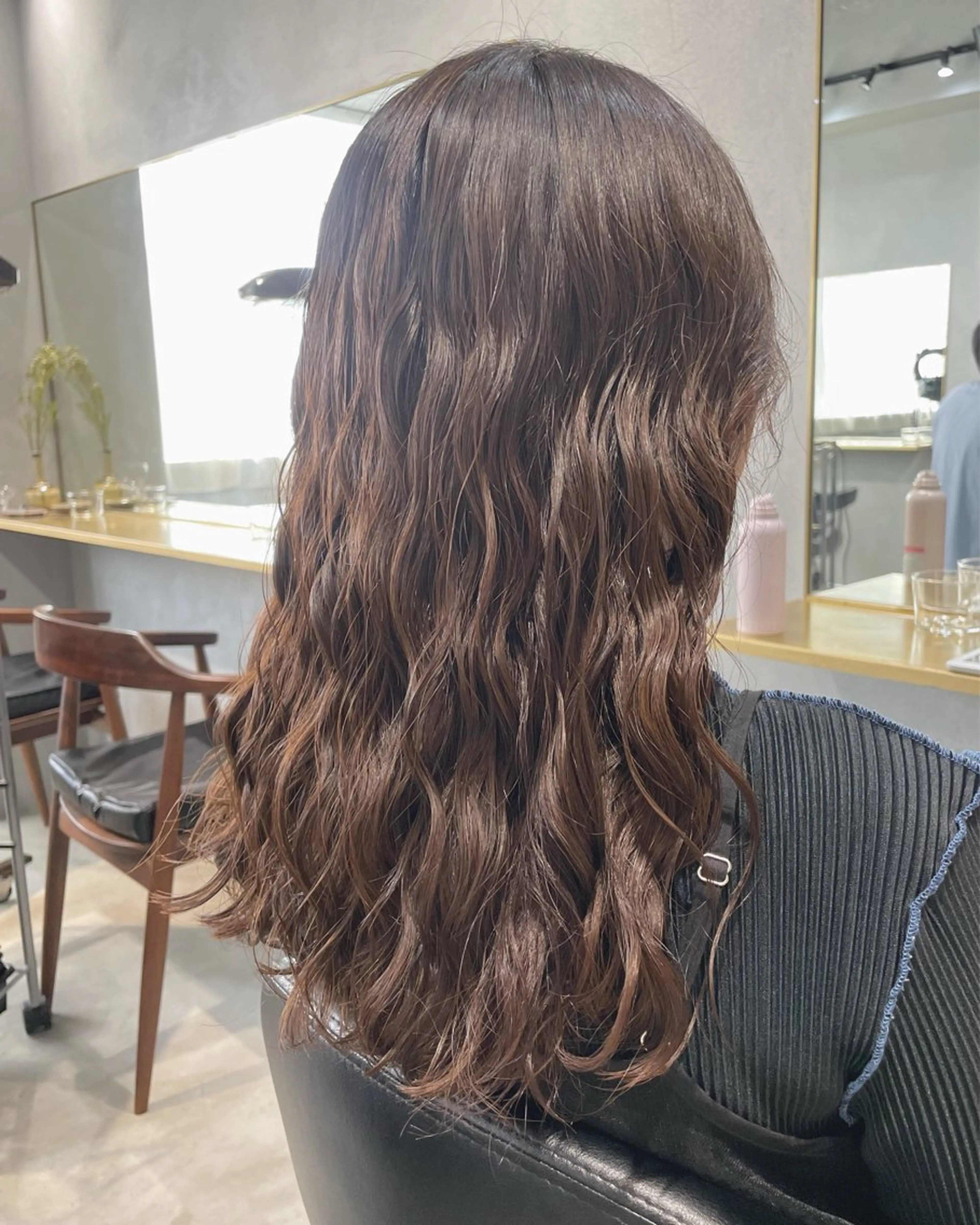 ロング パーマ 髪質改善 縮毛矯正 カット パーマ トリートメント 【arc】Ruri コテ巻き風パーマのヘアスタイル