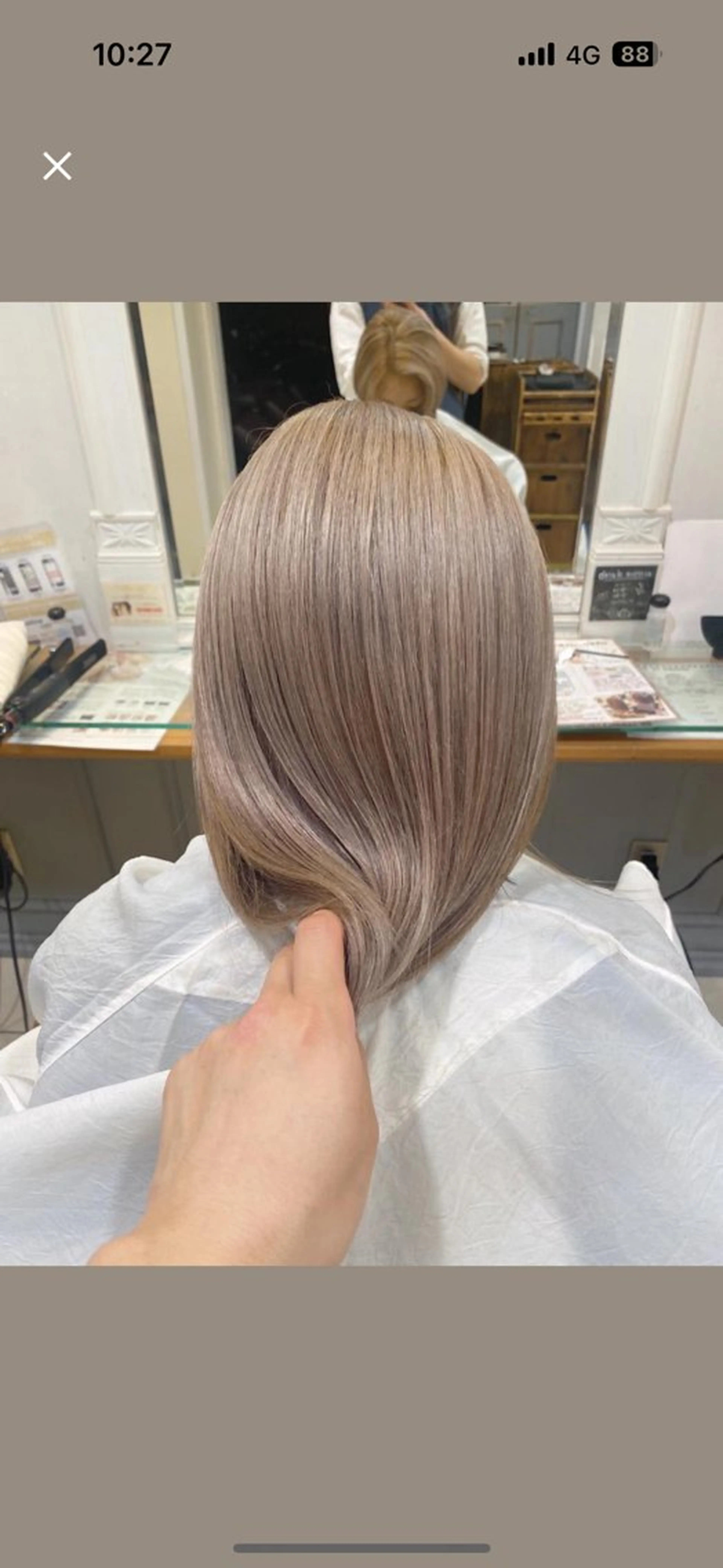 ミディアム ヘアカラー トリートメント 柔らかbeige /chinari❤︎のヘアスタイル