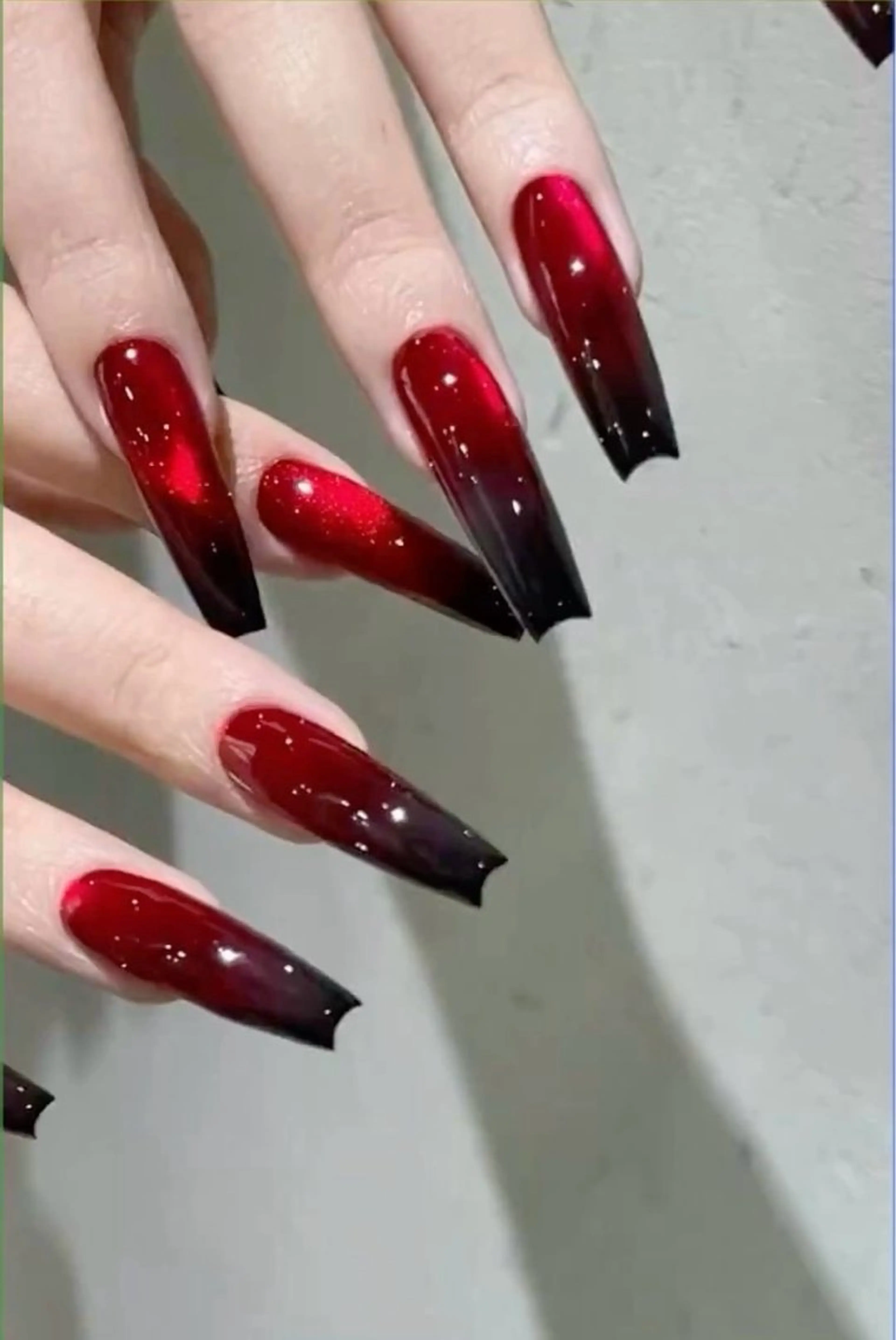 ♪♪ チップ長さ出し10本💅グラデーショ ンネイル(500色から選べます❤️🩷💚の写真